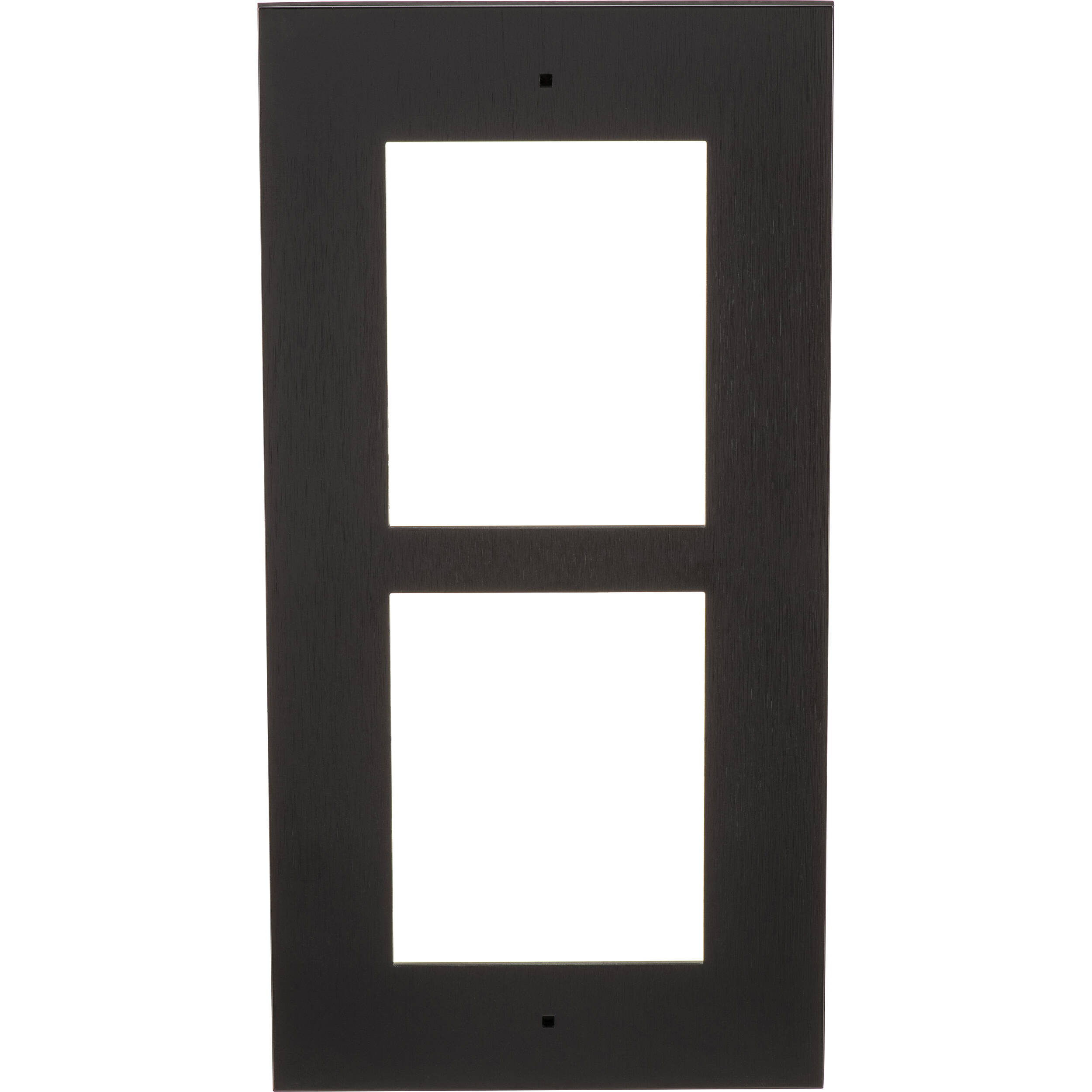 Black 2N IP Verso 2-module flush frame for integrated entry intercom installation — view 2