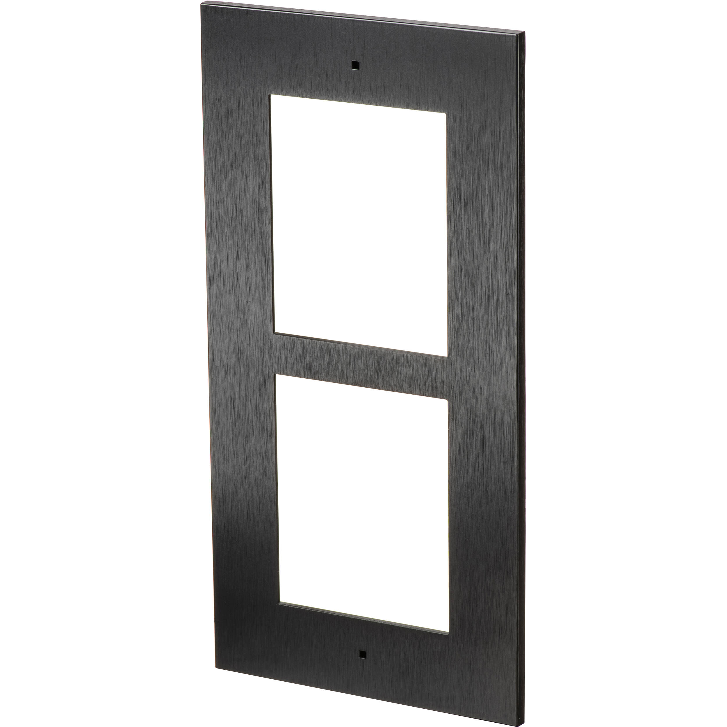 Black 2N IP Verso 2-module flush frame for integrated entry intercom installation — view 3