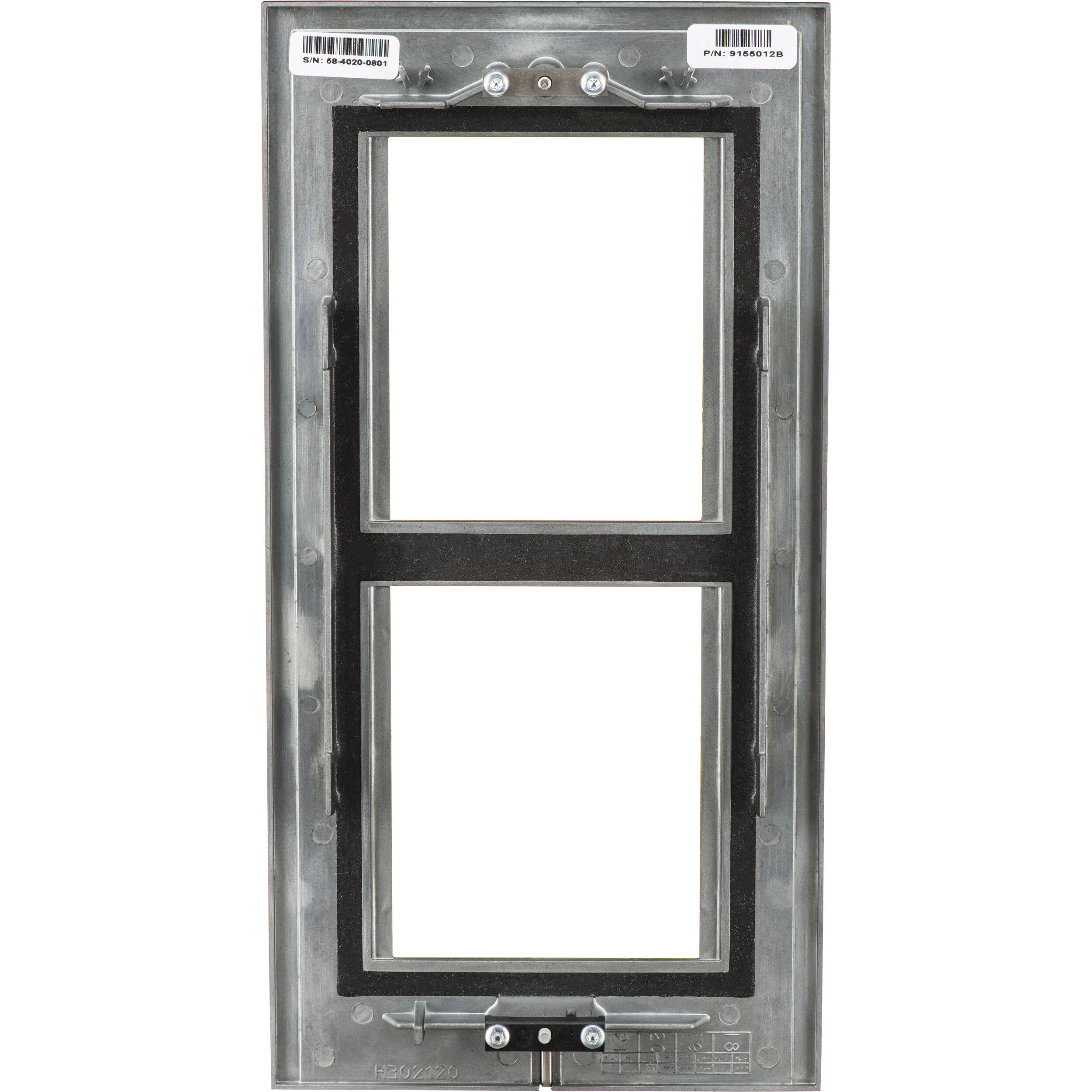Black 2N IP Verso 2-module flush frame for integrated entry intercom installation — view 4
