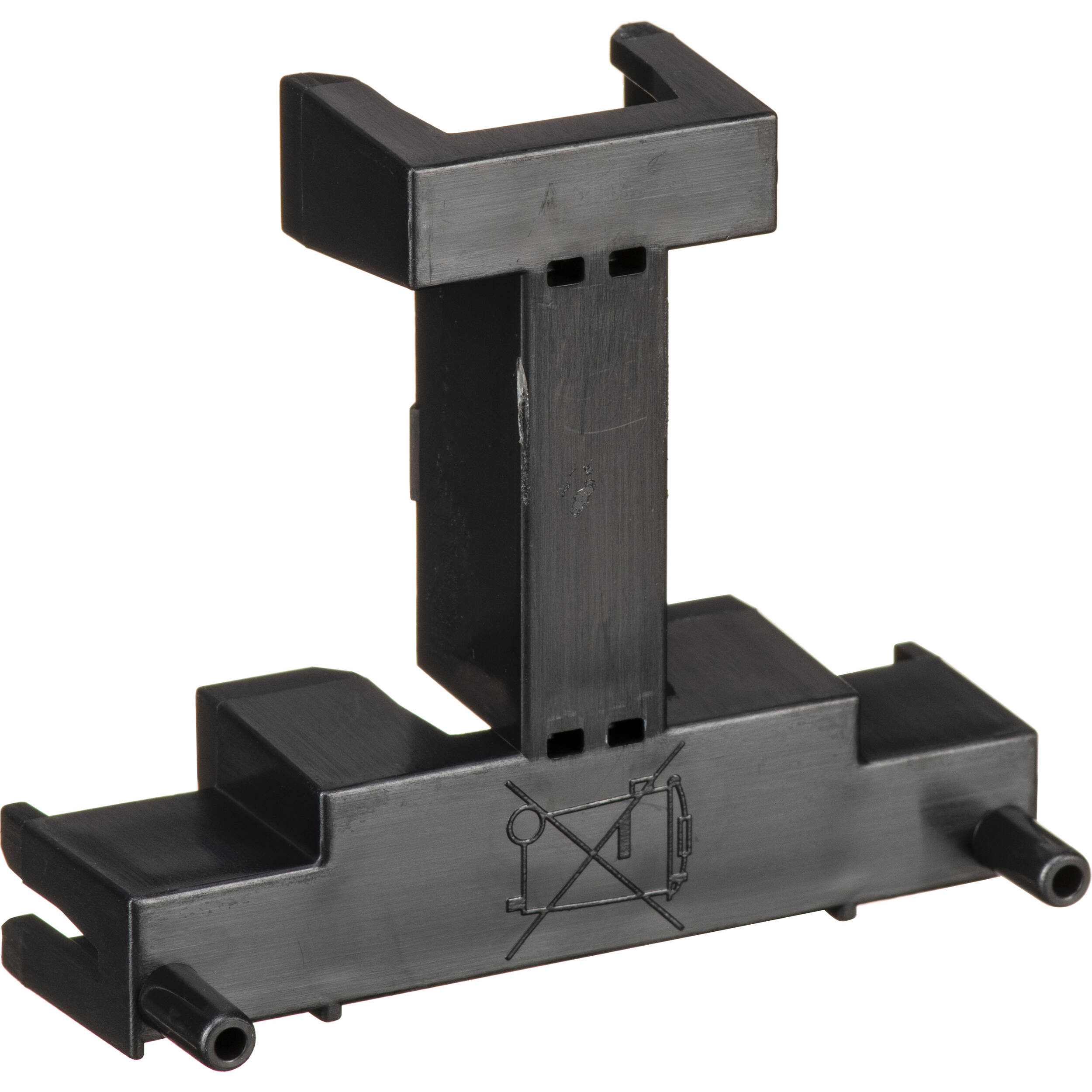 Black 2-module 2N IP Verso surface frame for wall-mounted access control installation — view 6