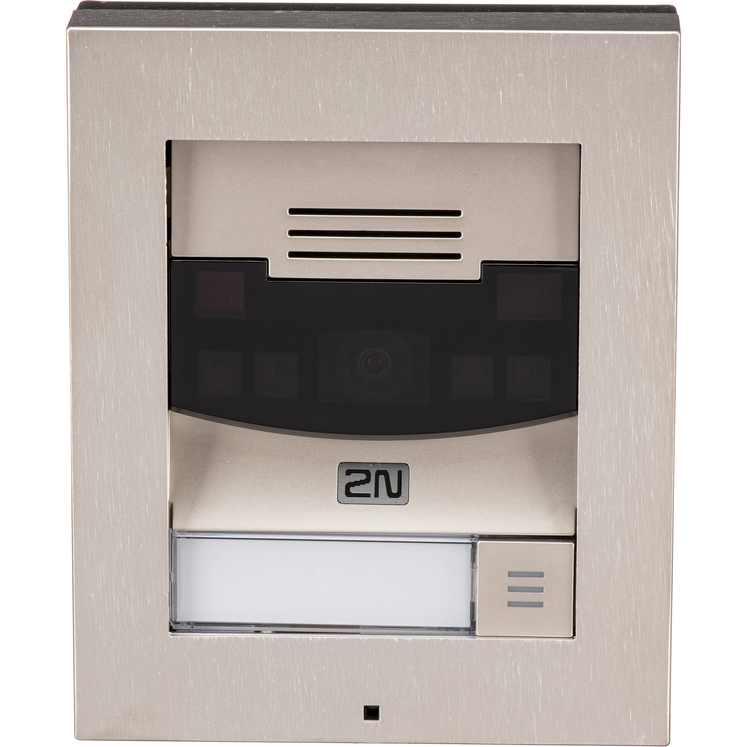 2N IP Solo surface mount IP intercom for compact access control entry installation — view 2