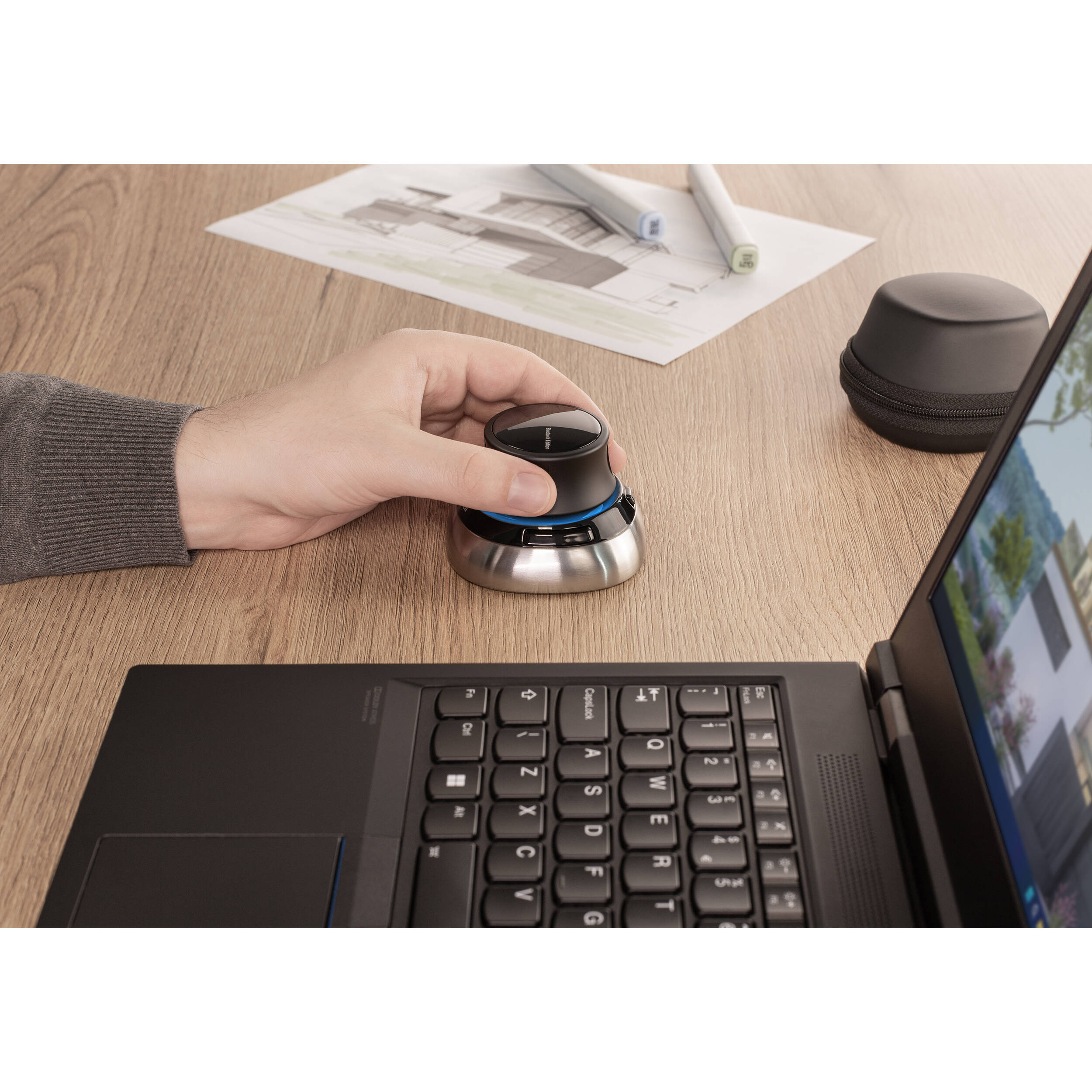 3Dconnexion SpaceMouse Wireless with Bluetooth desktop 3D navigation controller for CAD and design workflows — view 8