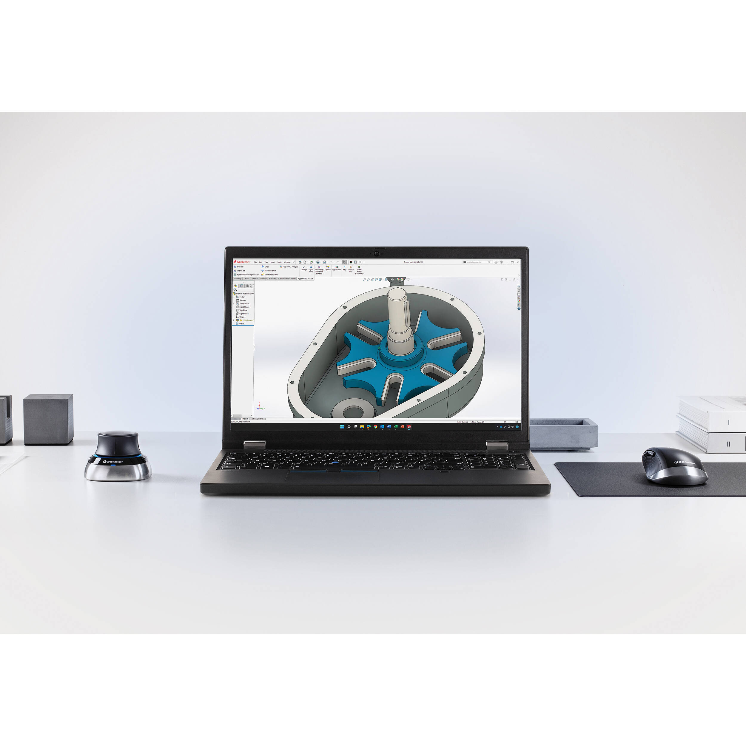 3Dconnexion SpaceMouse Wireless with Bluetooth desktop 3D navigation controller for CAD and design workflows — view 9