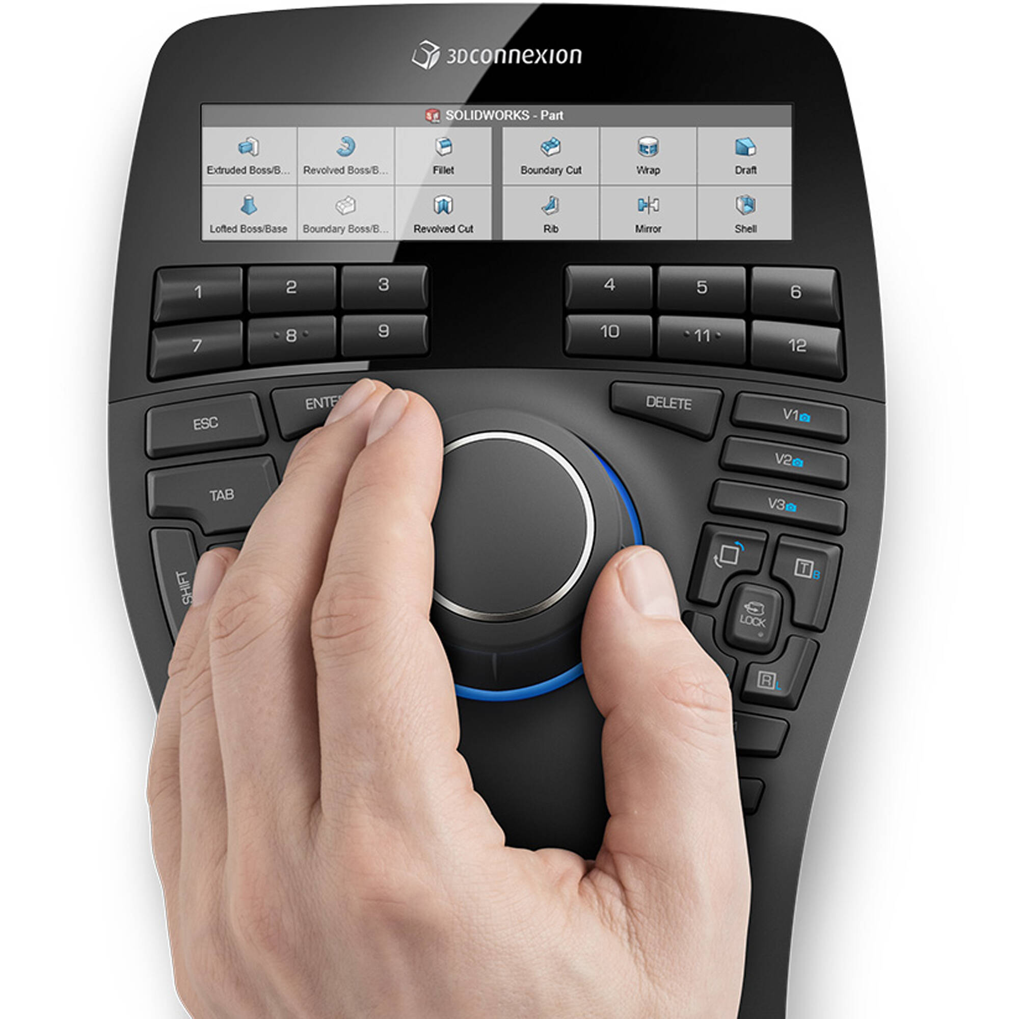 3Dconnexion SpaceMouse Enterprise Kit 2 with SpaceMouse, wireless CadMouse Pro, and mouse pad — view 8