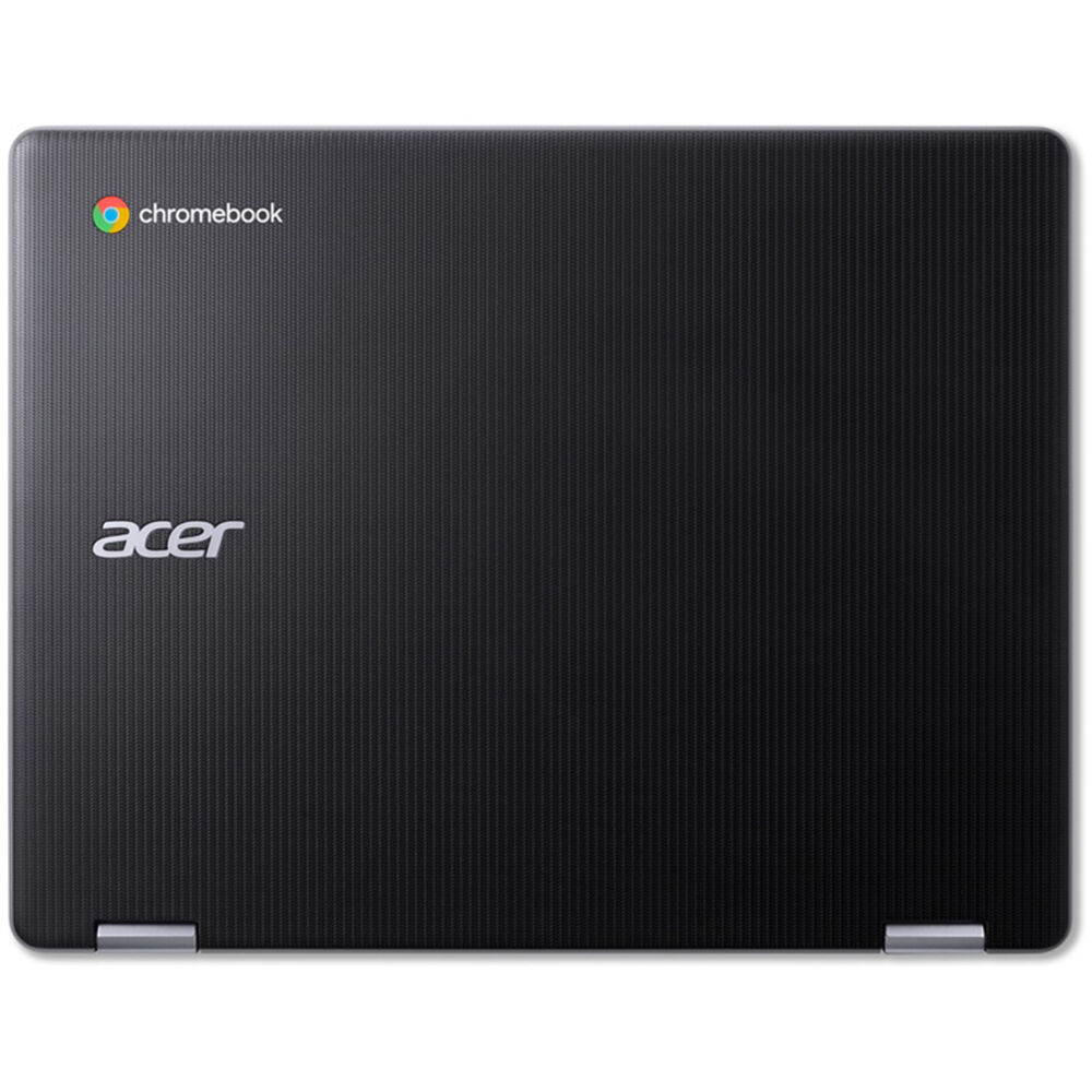 Acer Spin 512 12-inch Chromebook convertible with touchscreen, Intel N100, and black patterned cover — view 12