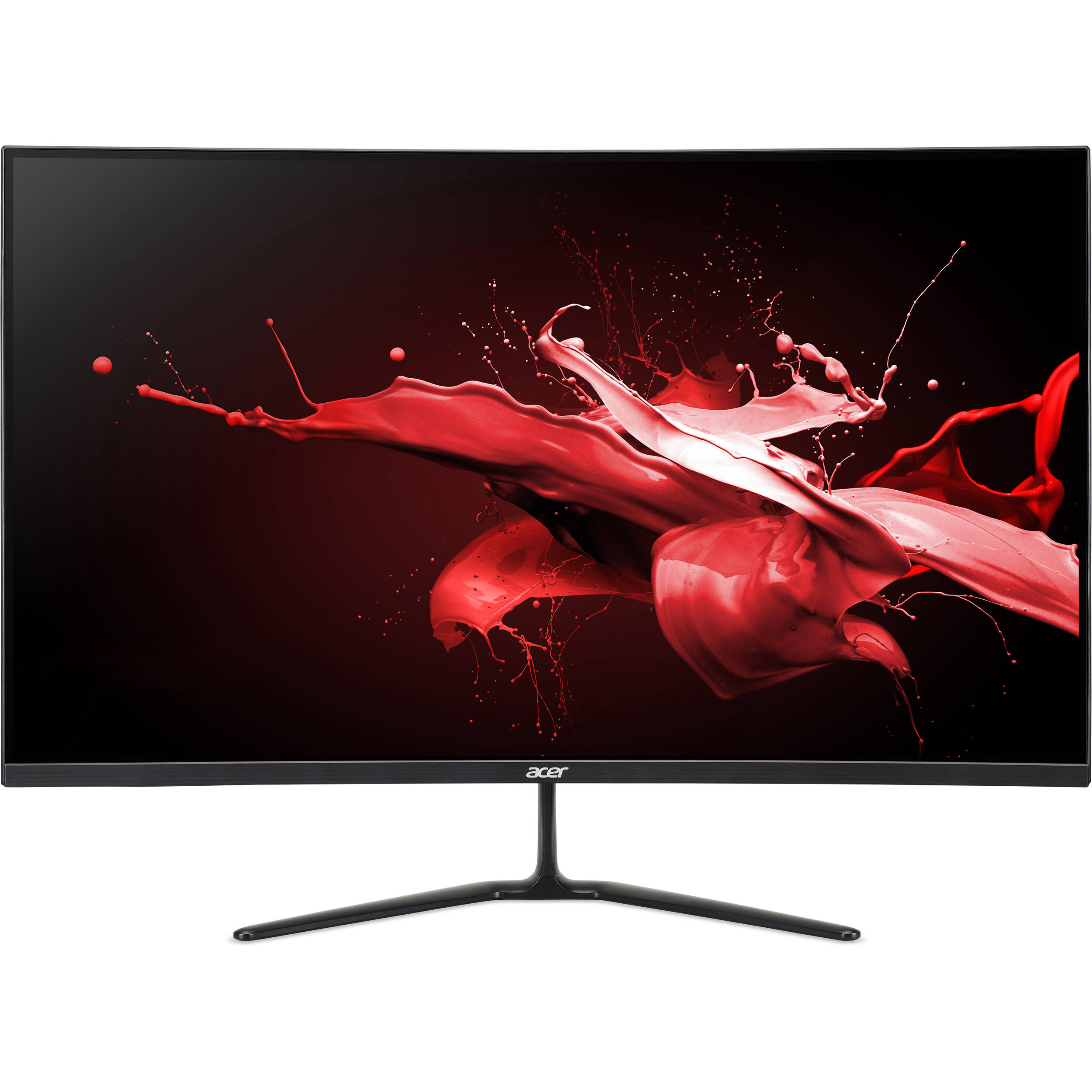 Acer ED0 31.5-inch curved gaming monitor with black bezel and Full HD display — view 2