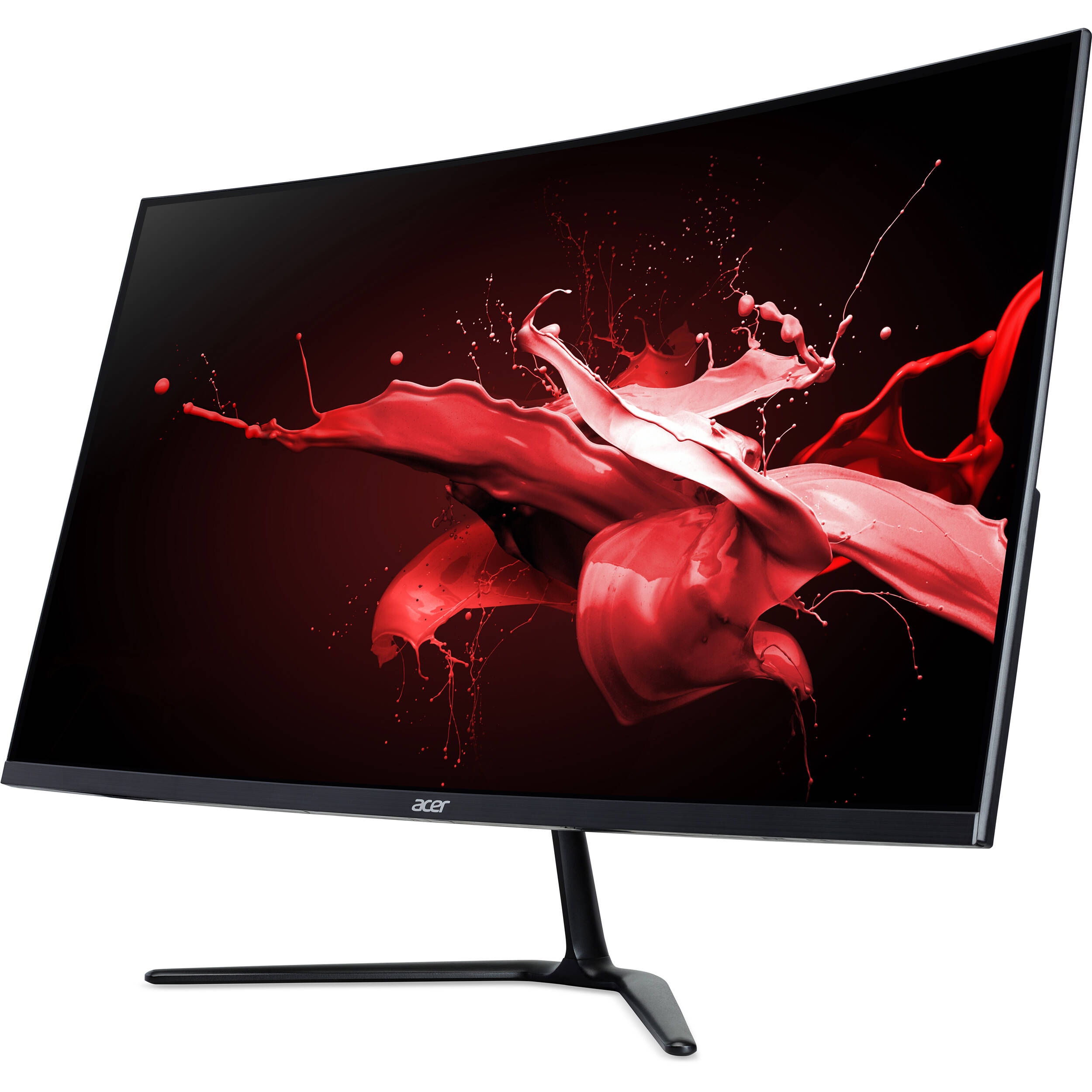 Acer ED0 31.5-inch curved gaming monitor with black bezel and Full HD display — view 3