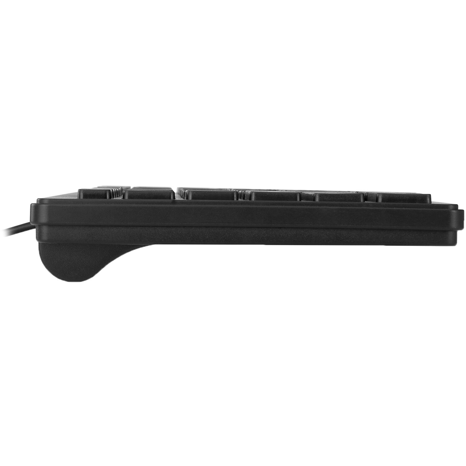 Adesso Windows mini USB keyboard with slim compact design, membrane keys, and embedded numeric keypad — view 4