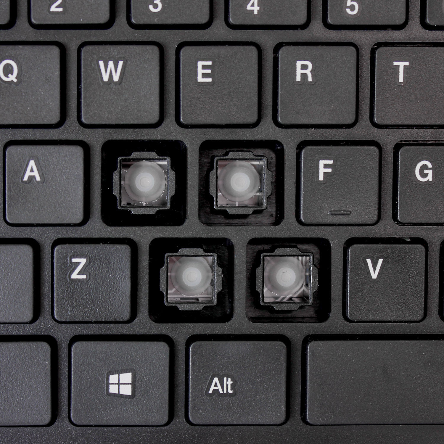 Adesso Windows mini USB keyboard with slim compact design, membrane keys, and embedded numeric keypad — view 7