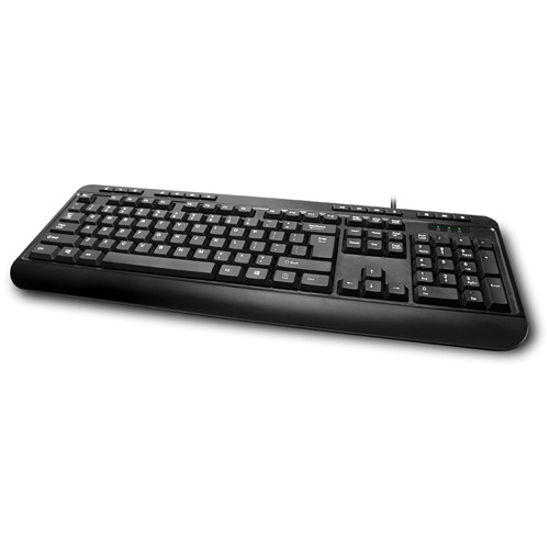 Adesso AKB-132UB multimedia desktop keyboard with 14 hotkeys and USB connection — view 3