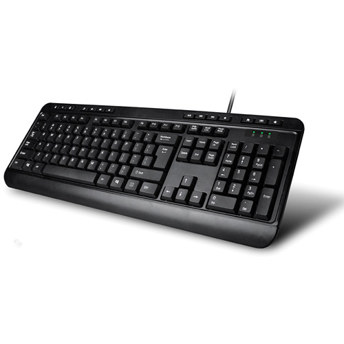 Adesso AKB-132UB multimedia desktop keyboard with 14 hotkeys and USB connection — view 4