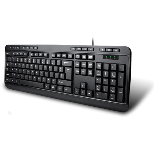 Adesso AKB-132UB multimedia desktop keyboard with 14 hotkeys and USB connection — view 5