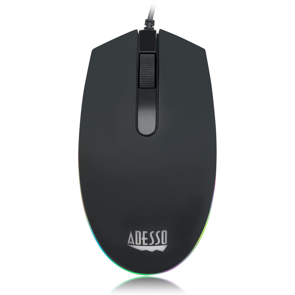 Adesso gaming keyboard and mouse combo with illuminated backlit keys and 1,000 DPI optical mouse — view 6