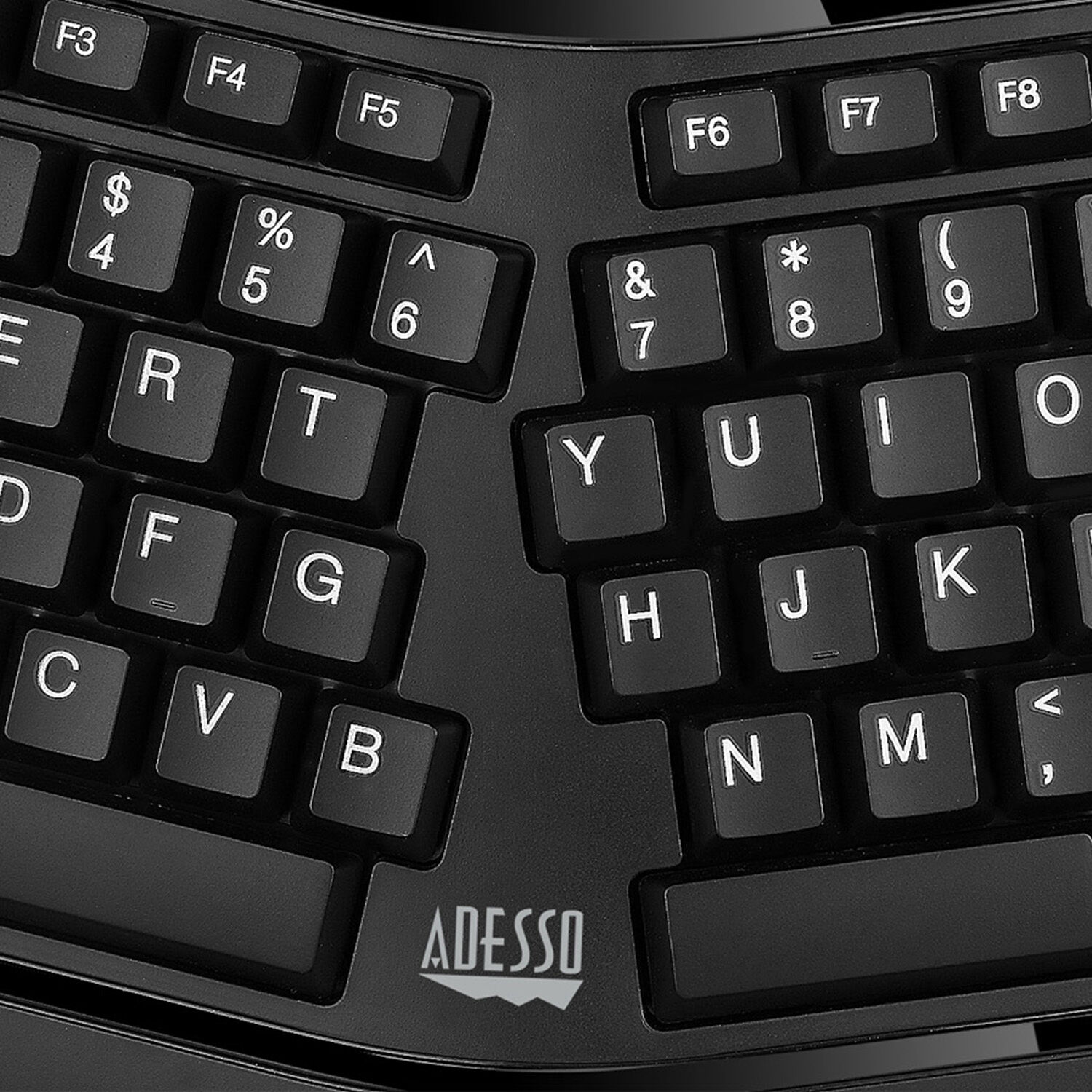 Adesso ergonomic keyboard with integrated smart card reader and TAA-compliant design — view 7