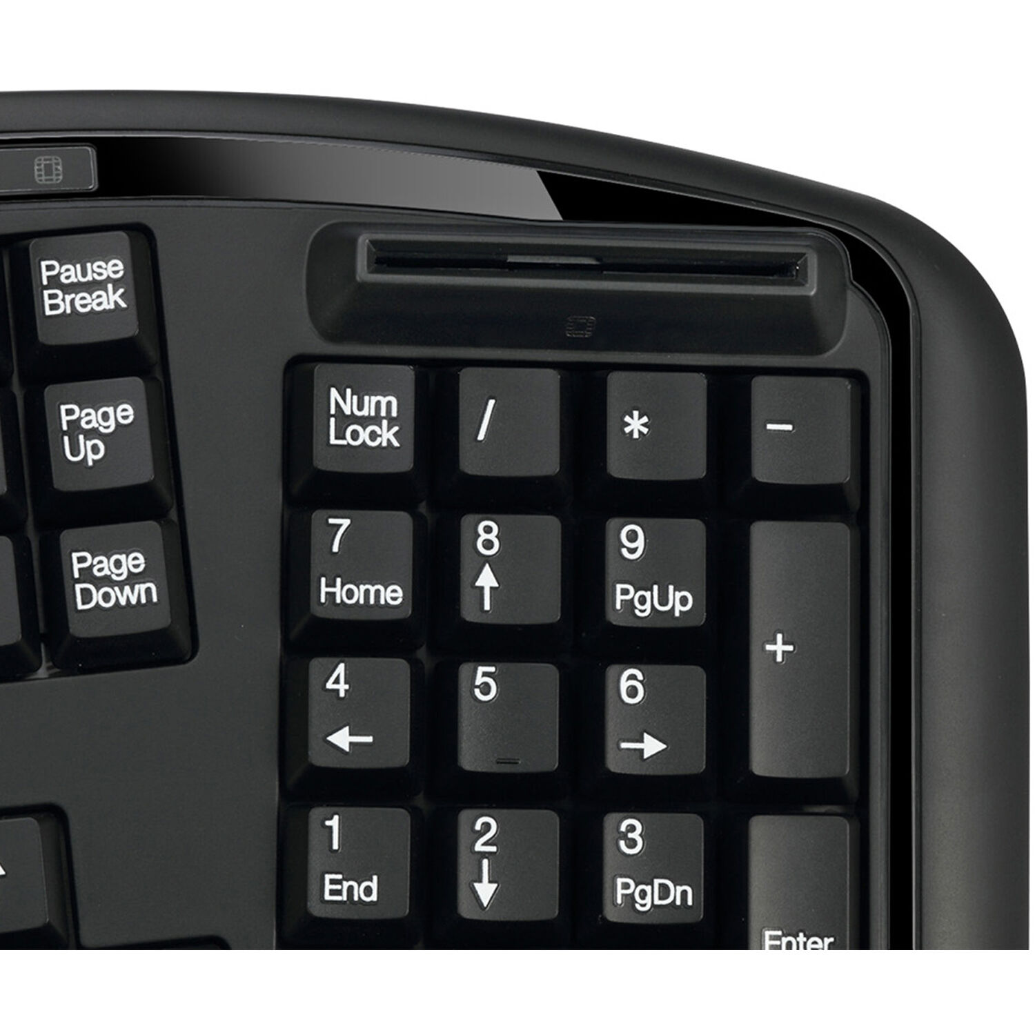 Adesso ergonomic keyboard with integrated smart card reader and TAA-compliant design — view 8