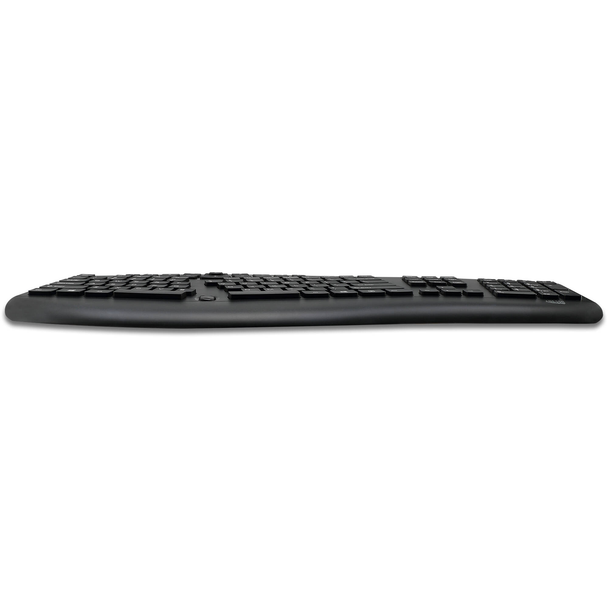 Adesso AKB-160UB ergonomic desktop keyboard with split-key zones, palm rest, and multimedia hot keys — view 4