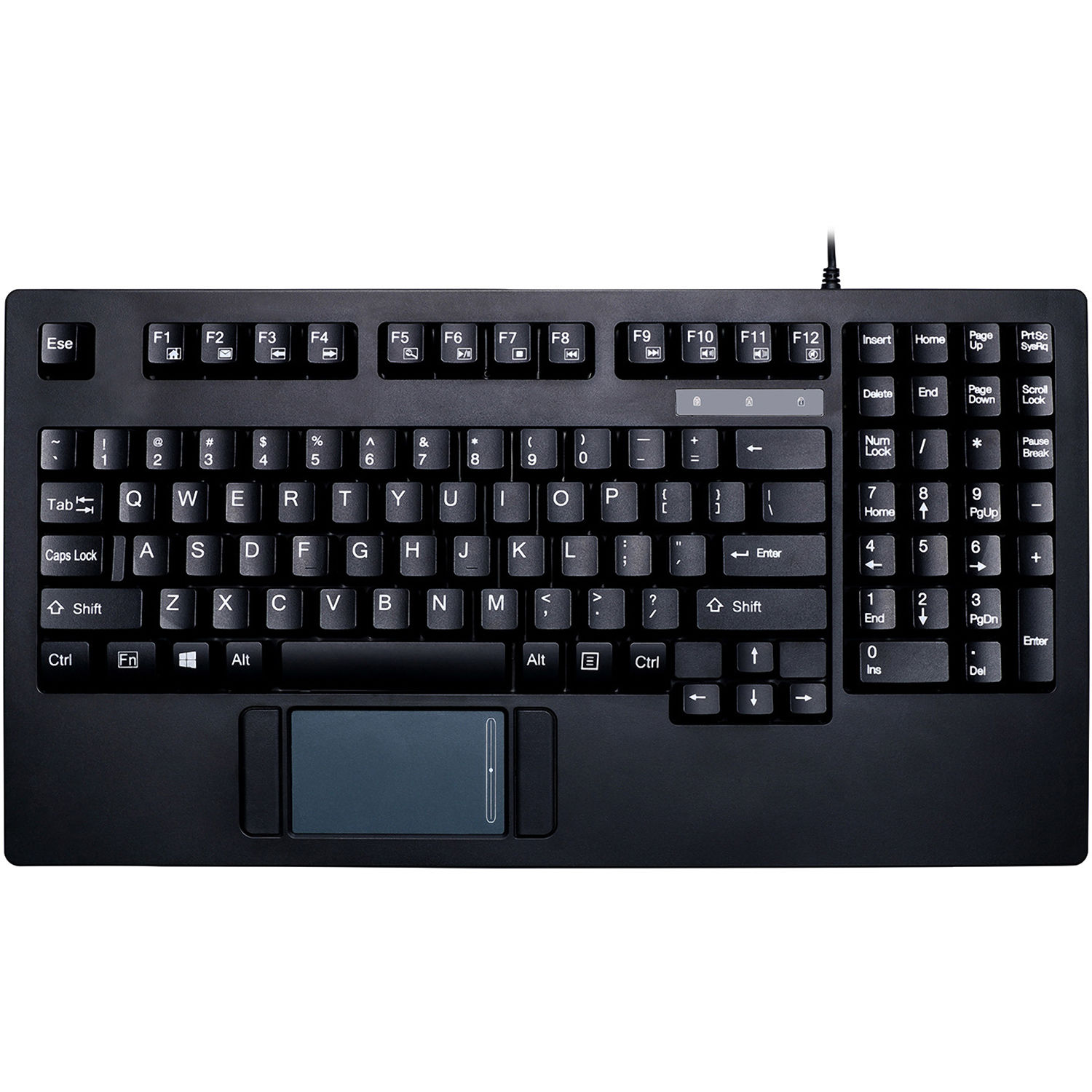 Adesso EasyTouch AKB-425UB USB Compact Keyboard with GlidePoint Touchpad