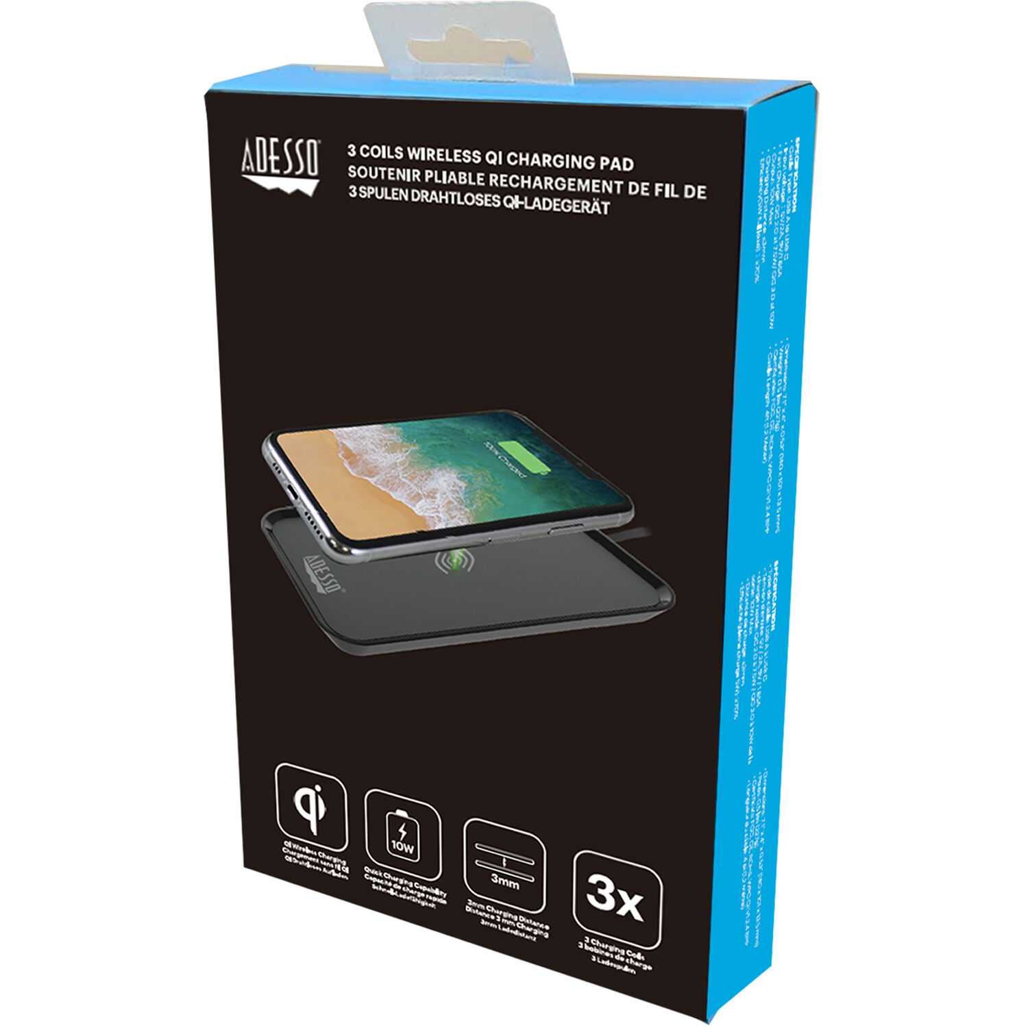 10W 3 Coil Wrls Charging Pad — view 14