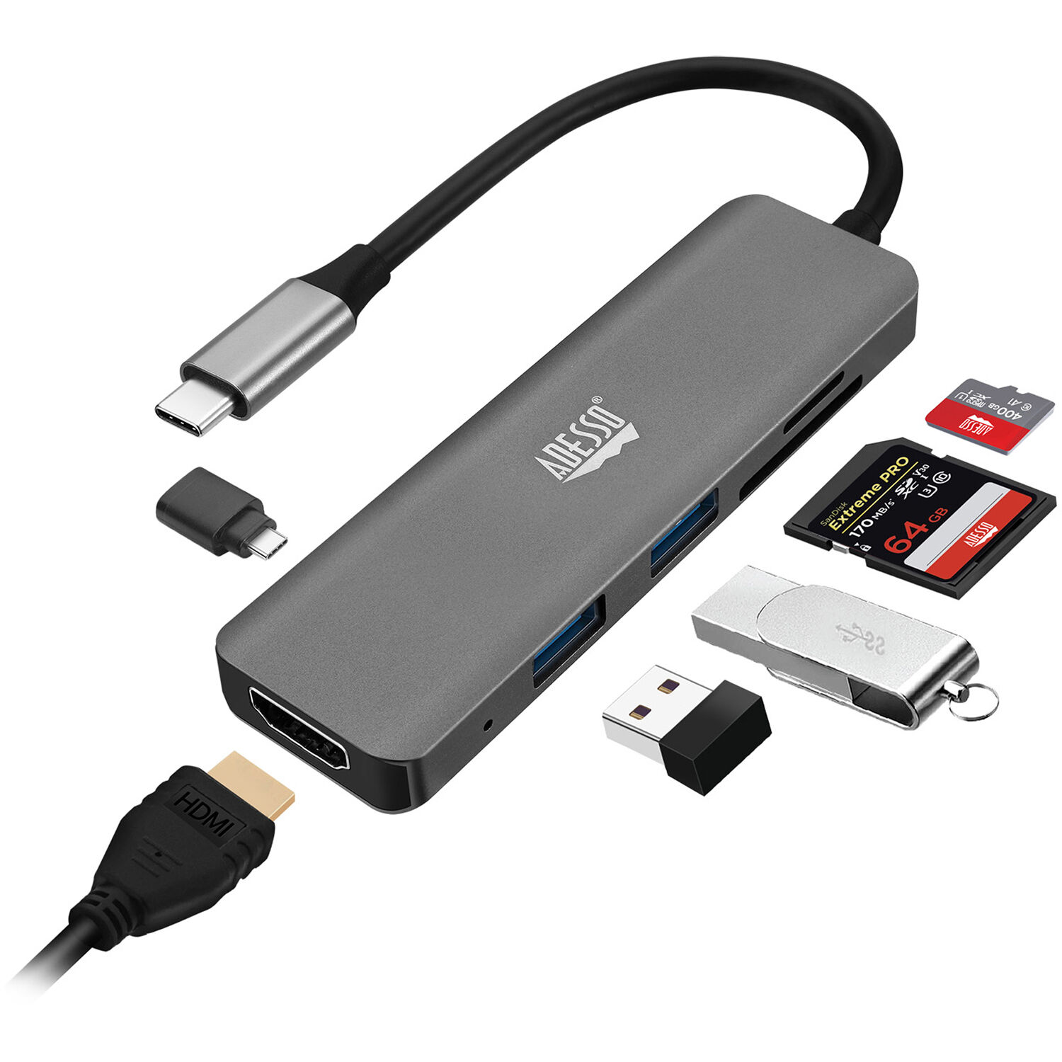 6 IN 1 USB-C MULTIPORT DOCKING STATIONADESSO 6-IN-1 USB-C MULTIPORT DOCKING STAT — view 6