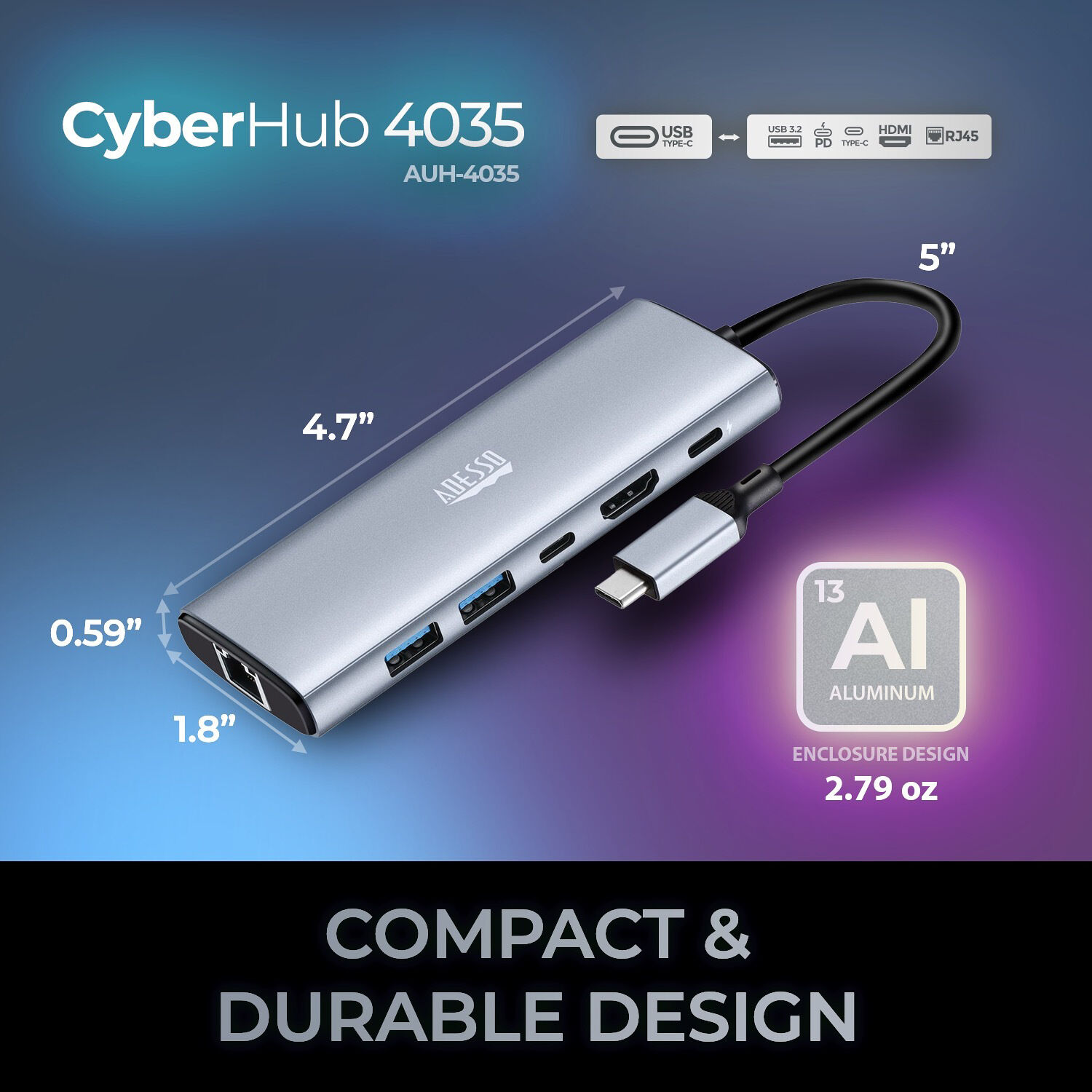 USB C 6IN1 Docking Station — view 13