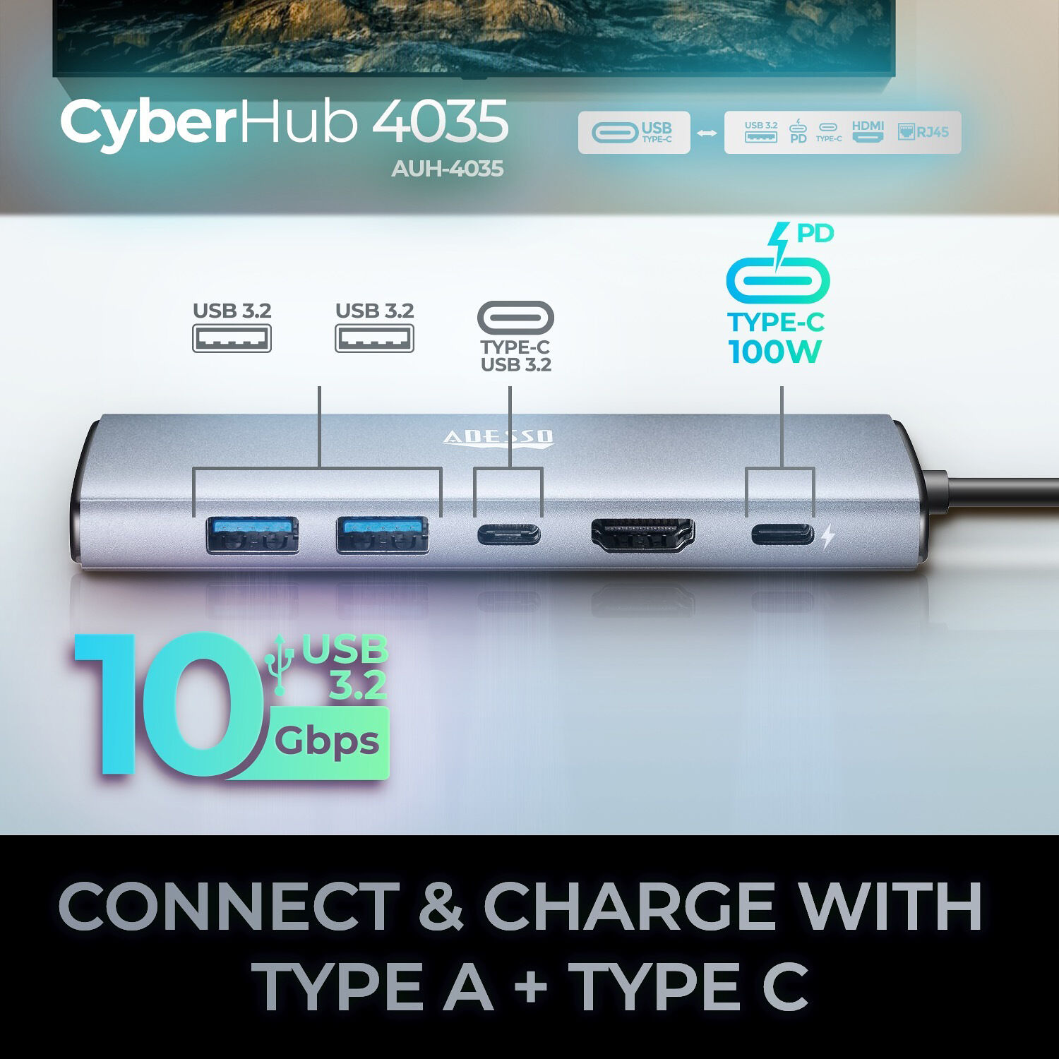 USB C 6IN1 Docking Station — view 9