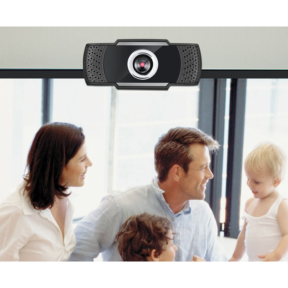 Adesso CyberTrack H4 1080p HD webcam with built-in microphone and USB connectivity — view 7