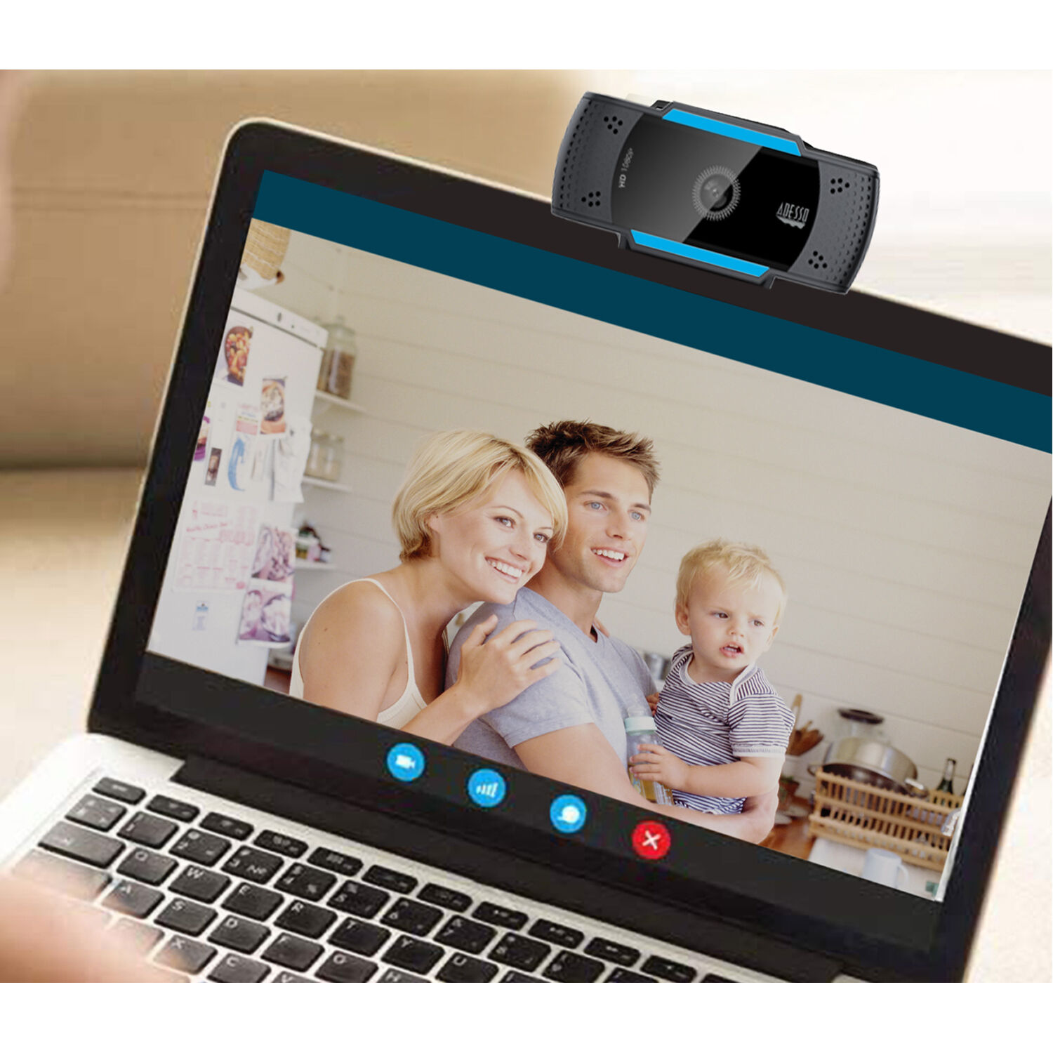 Adesso CYBERTRACKH5 1080p HD webcam with 2.0 megapixel sensor — view 7