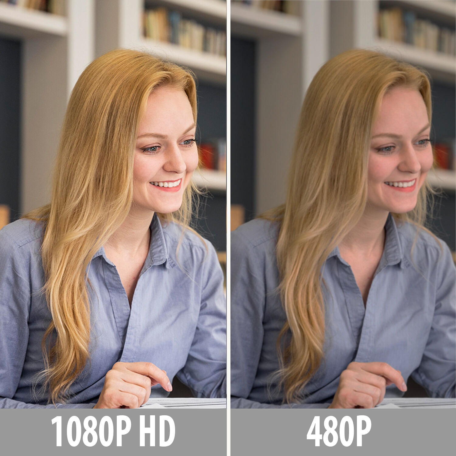 Adesso CyberTrack H5 1080p USB webcam with auto-focus for business video calls — view 10
