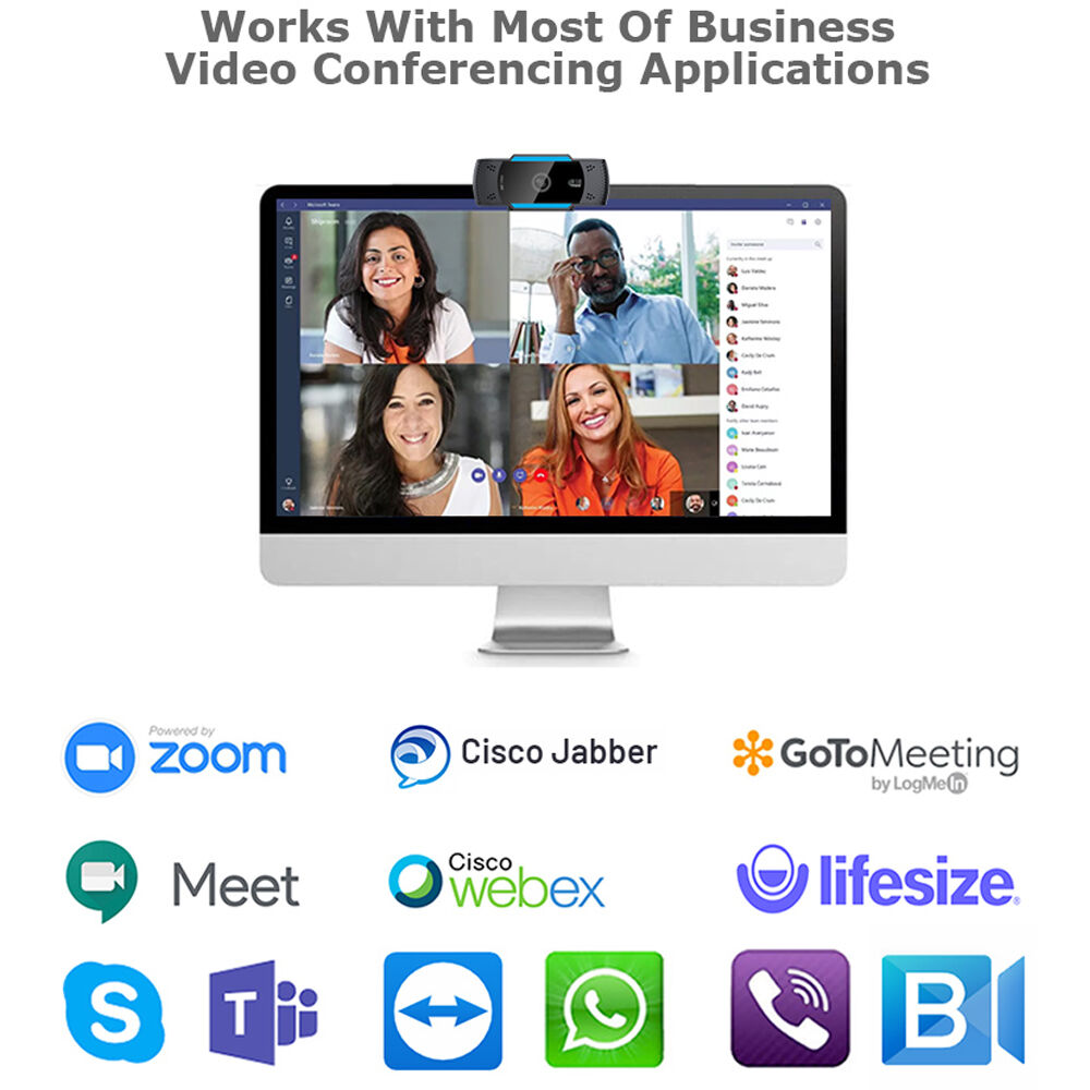 Adesso CyberTrack H5 1080p USB webcam with auto-focus for business video calls — view 11