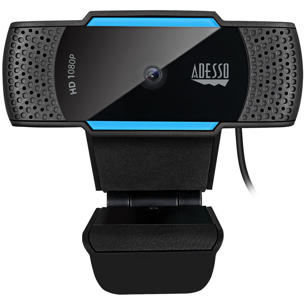 Adesso CyberTrack H5 1080p USB webcam with auto-focus for business video calls — view 2