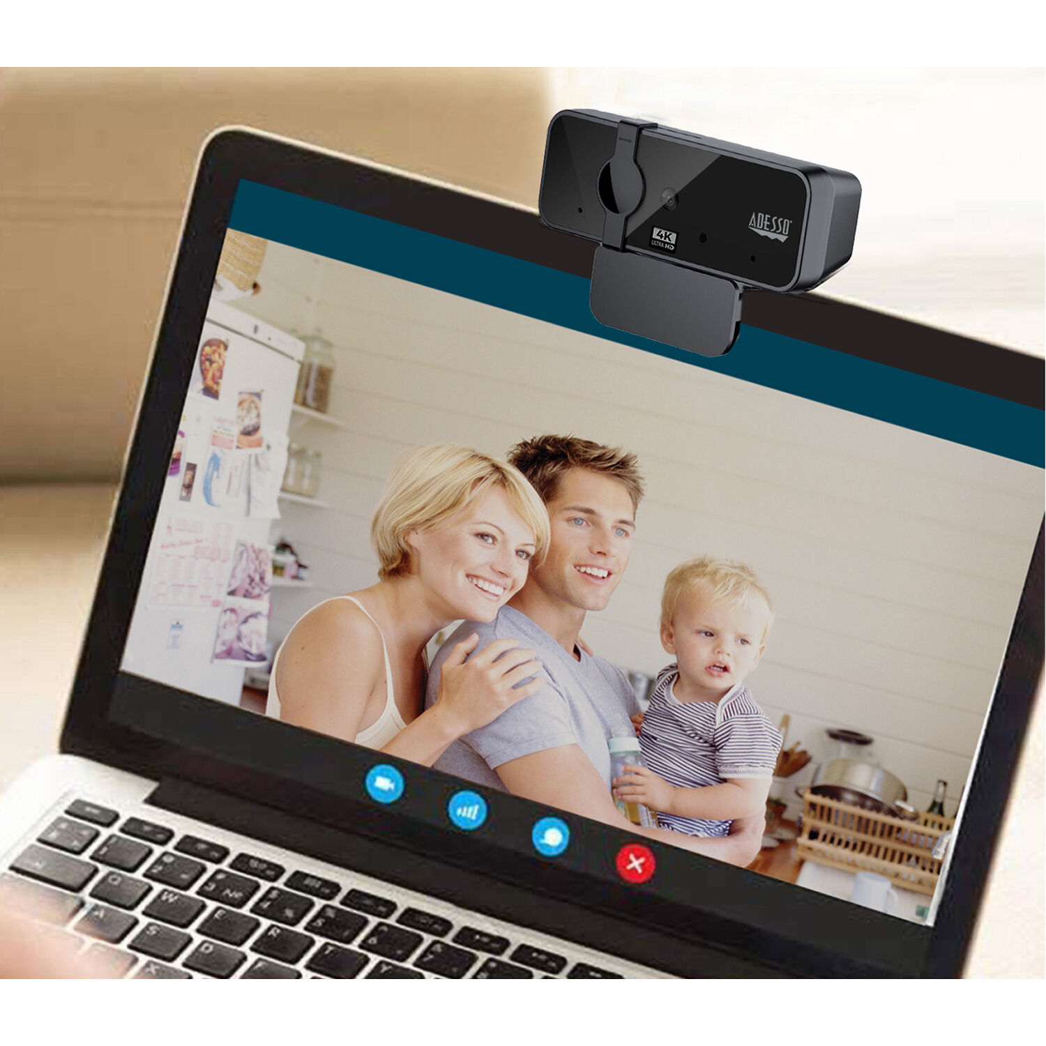 Adesso CYBERTRACKH6 4K webcam with 8.0 megapixel CMOS sensor for professional video capture — view 7