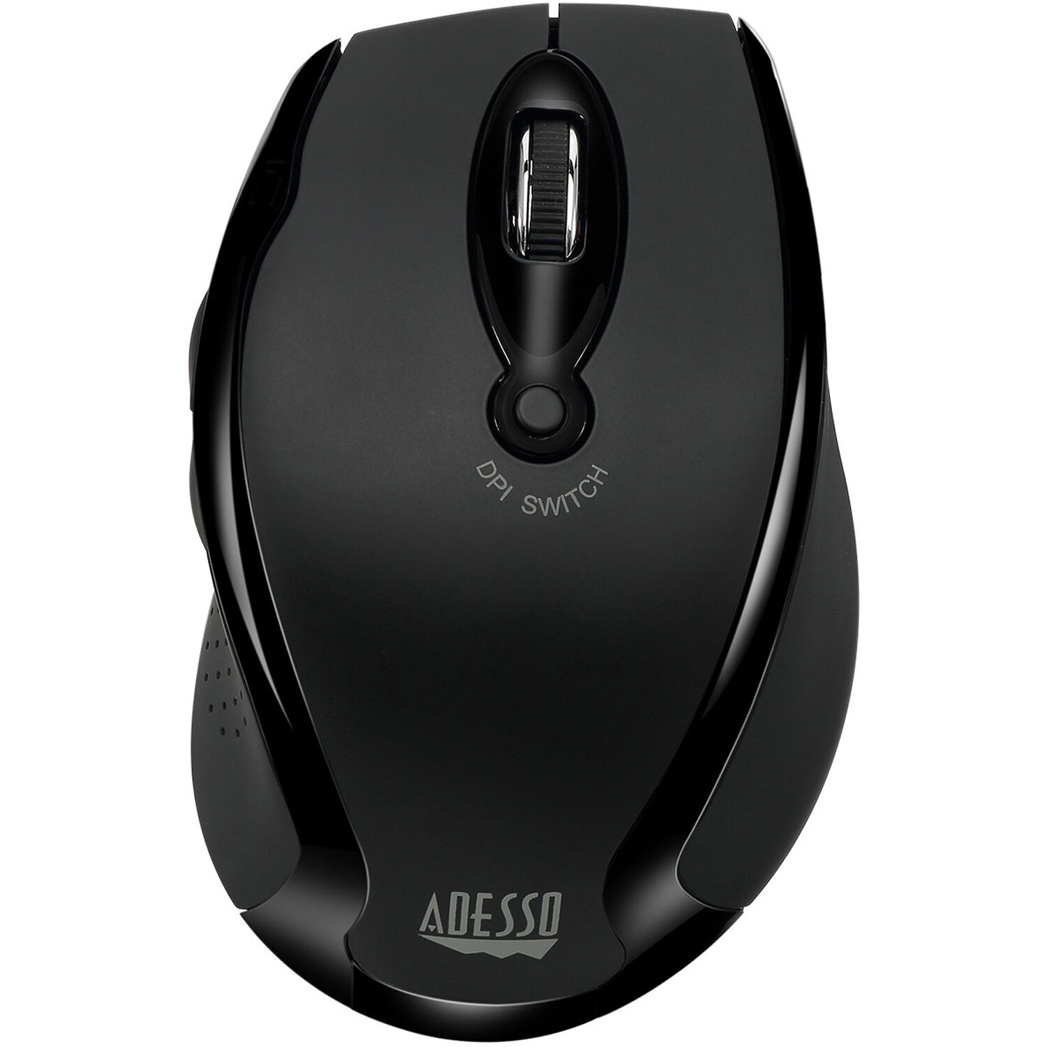 Adesso wireless ergonomic desktop mouse with optical sensor and DPI selector — view 2