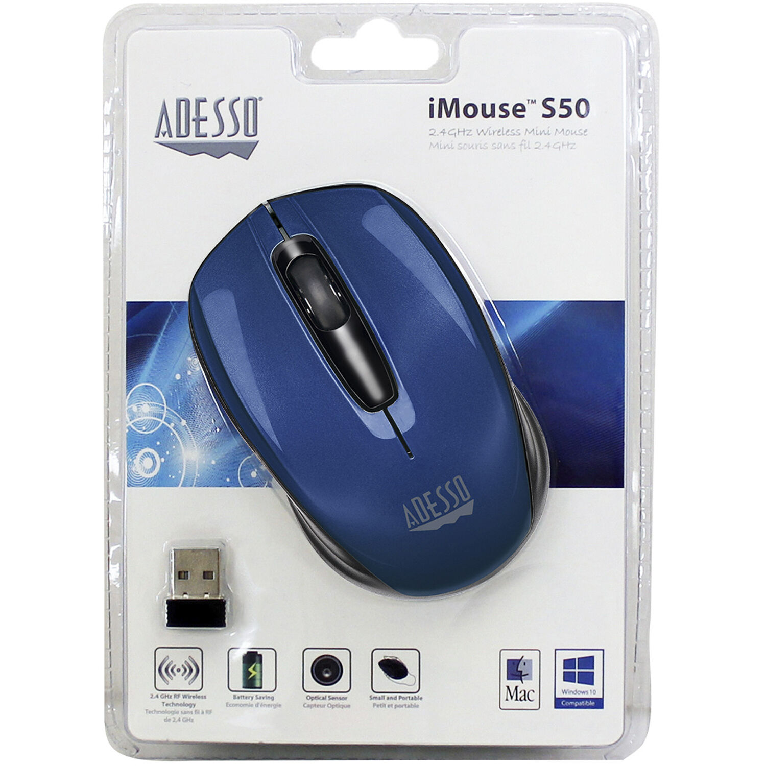 2.4GHz Wireless Mouse Blue — view 8
