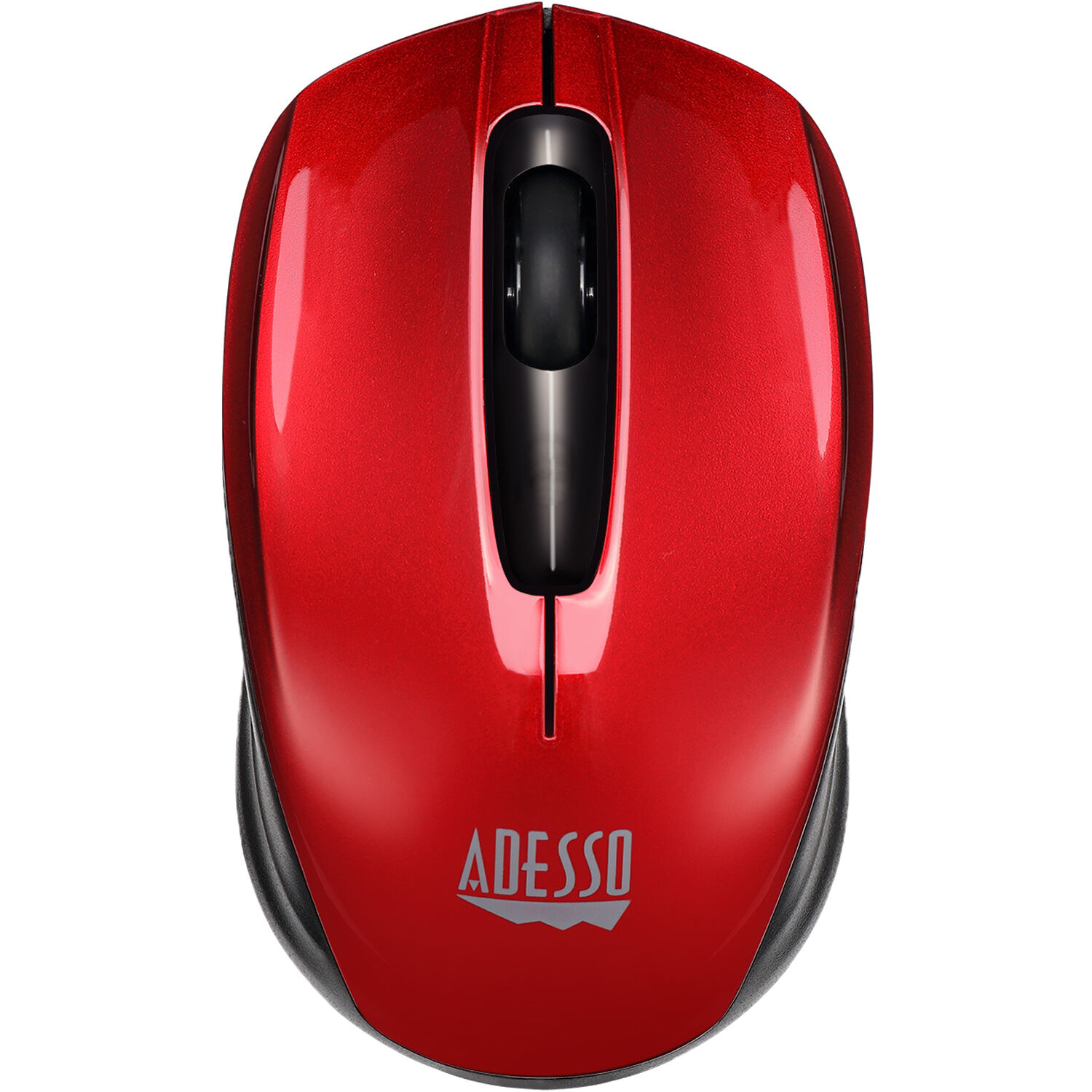 Adesso iMouse S50R red wireless ergonomic mini mouse with optical tracking — view 2