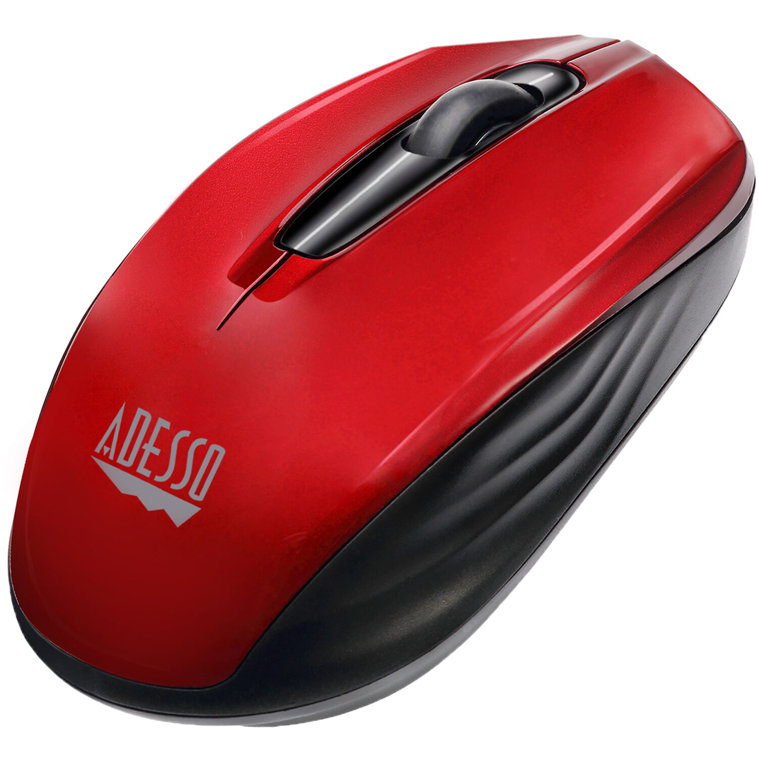 Adesso iMouse S50R red wireless ergonomic mini mouse with optical tracking — view 3