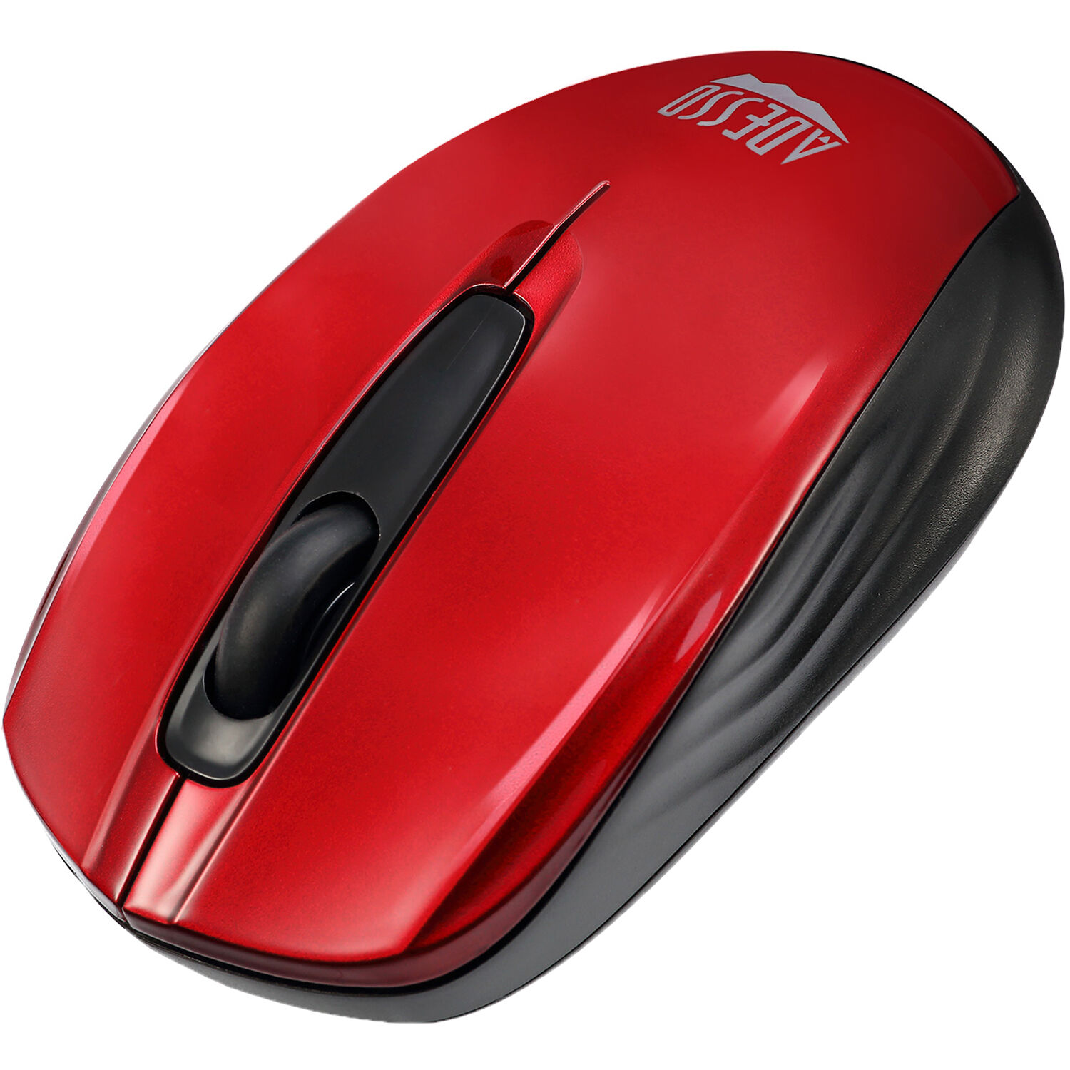 Adesso iMouse S50R red wireless ergonomic mini mouse with optical tracking — view 4