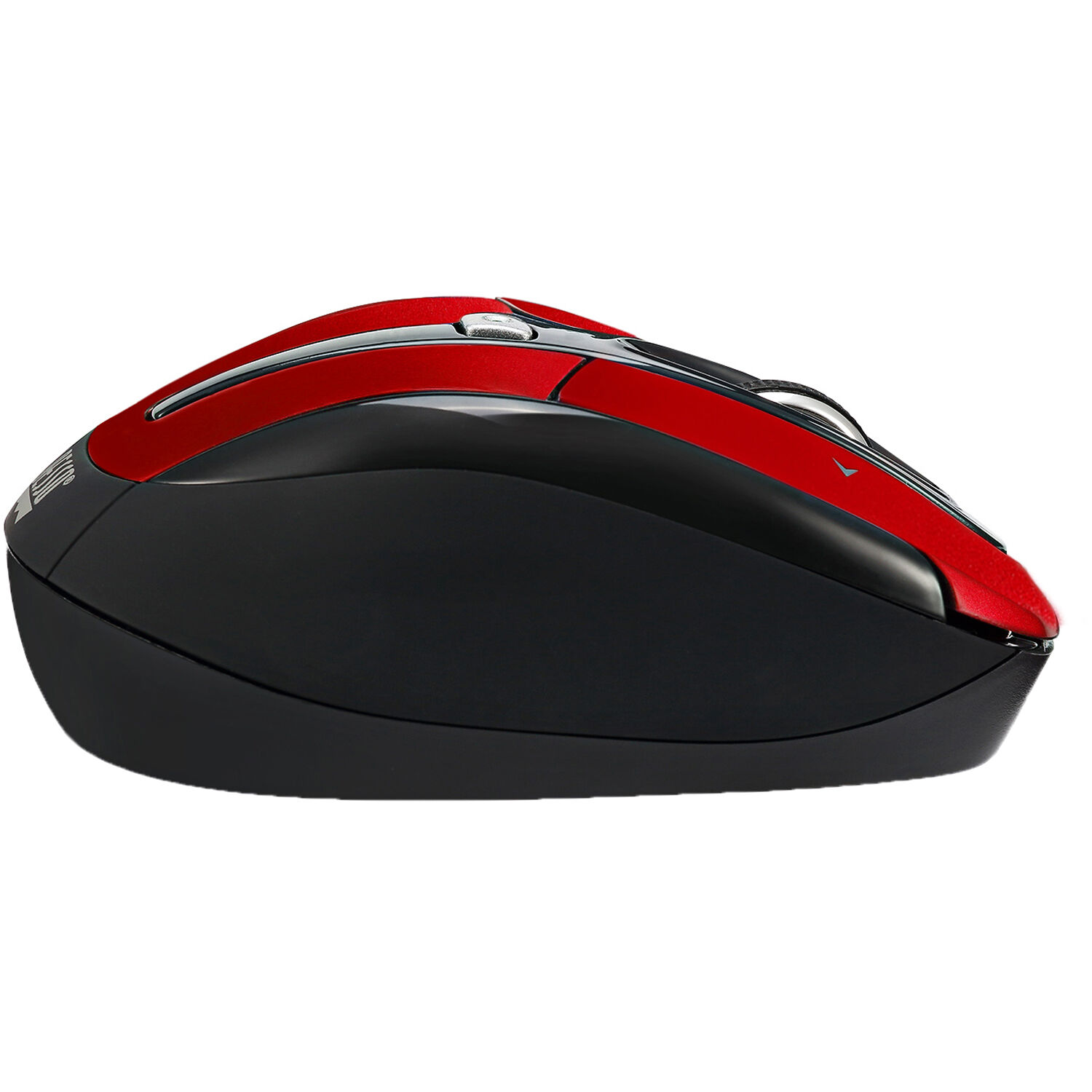 ADESSO RED 2.4GHZ WIRELESS OPTICAL MINI MOUSE,  WITH PROGRAMMABLE DRIVER, 4-WAY — view 4