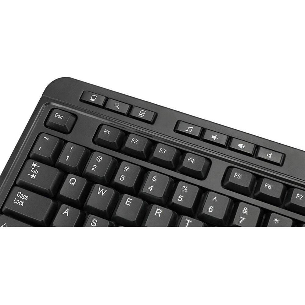 Adesso antimicrobial wireless keyboard and mouse combo with desktop receiver and hot keys — view 5