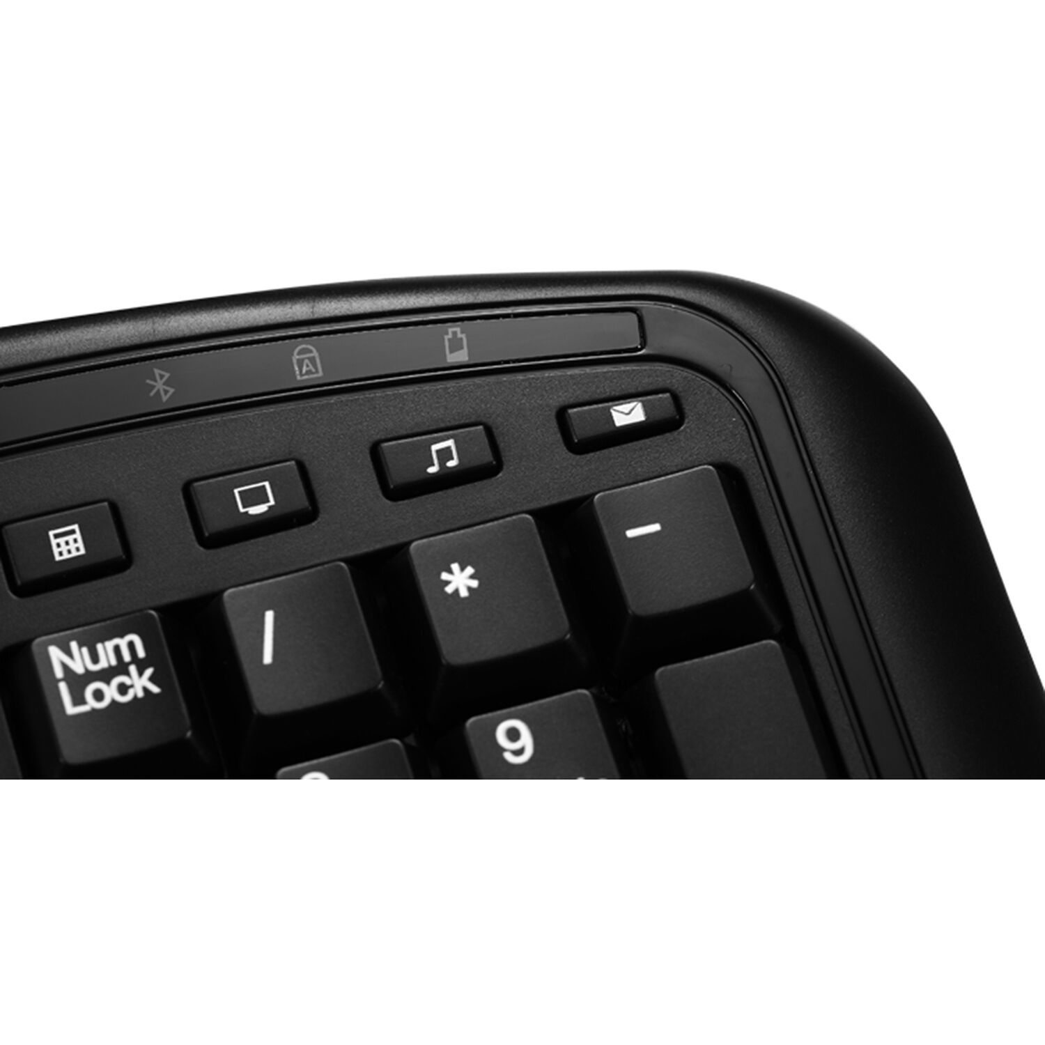 Adesso Tru-Form 4500 wireless ergonomic keyboard with integrated touchpad — view 4