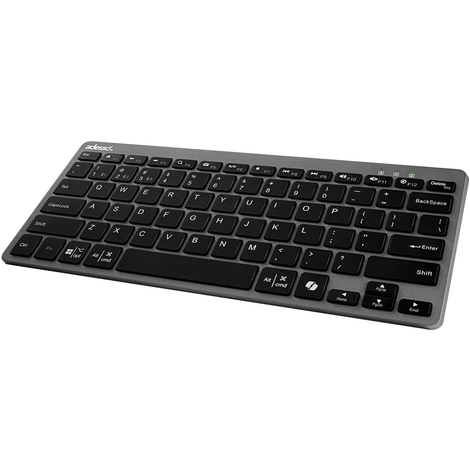 Adesso WKB-7000BB Bluetooth keyboard with CoPilot AI key and compact mini scissor-switch layout — view 6