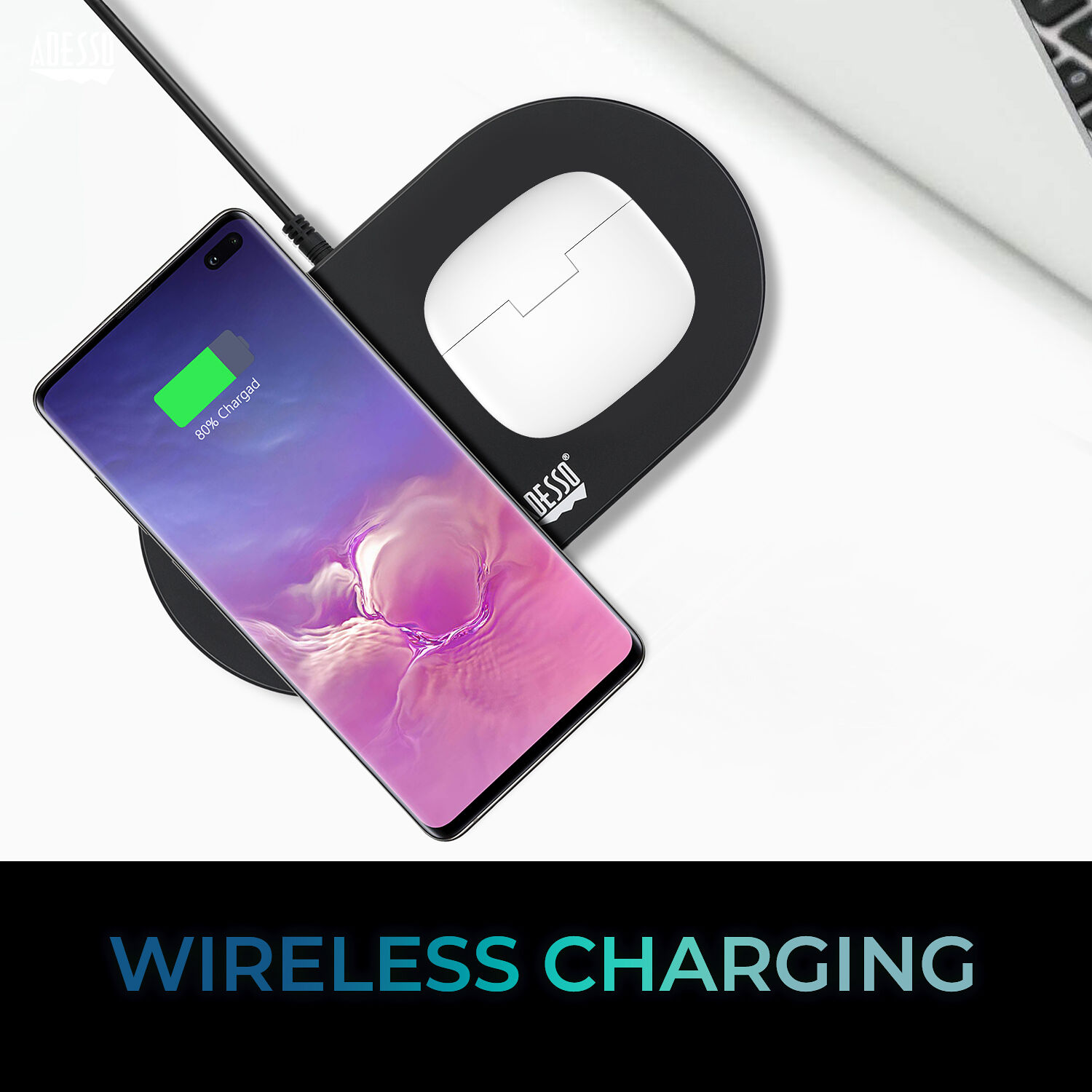 Adesso Xtream T1 true wireless earbuds with charging case — view 5