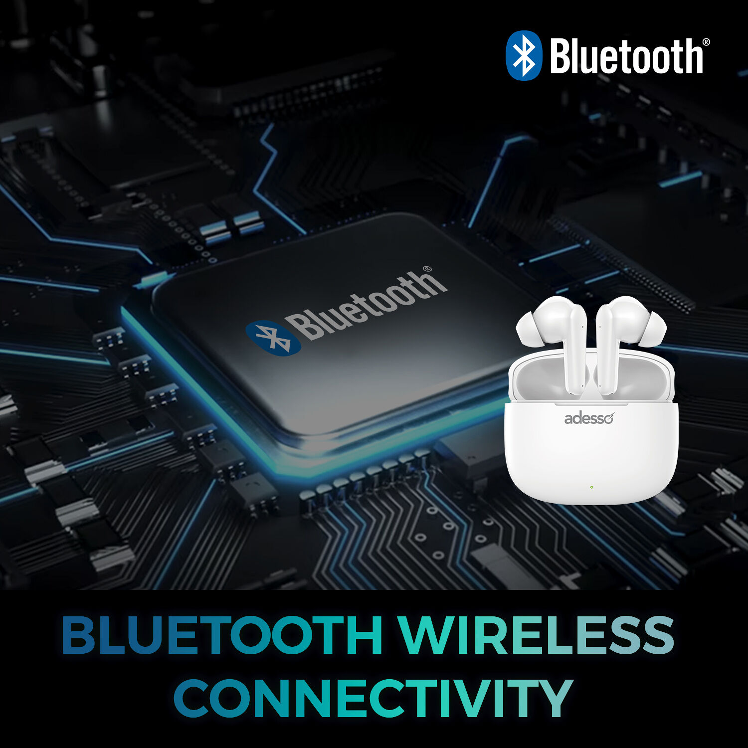 Adesso Xtream T1 true wireless earbuds with charging case — view 6