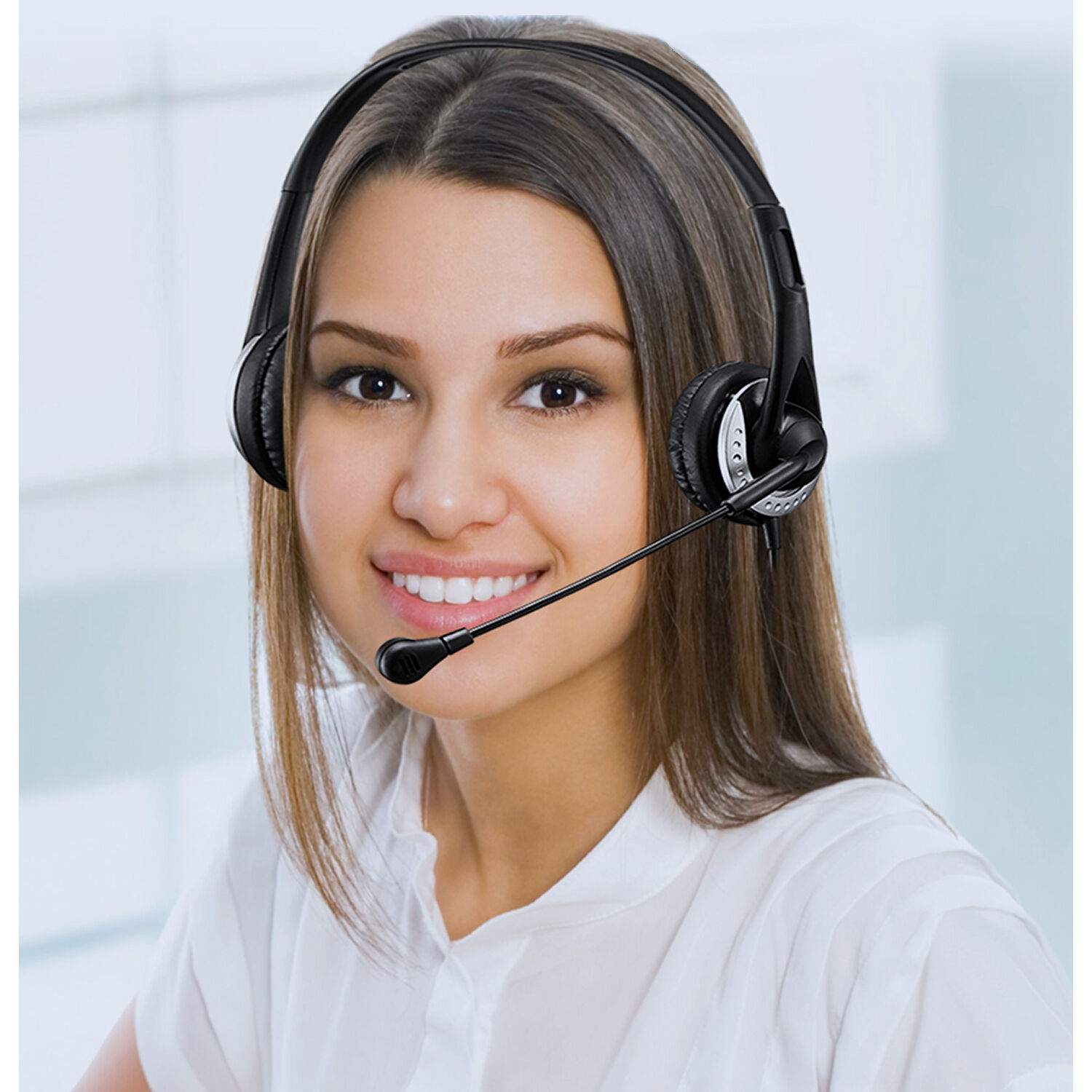 Adesso XTREAM P2 wired USB headset with adjustable microphone and removable earpads — view 9