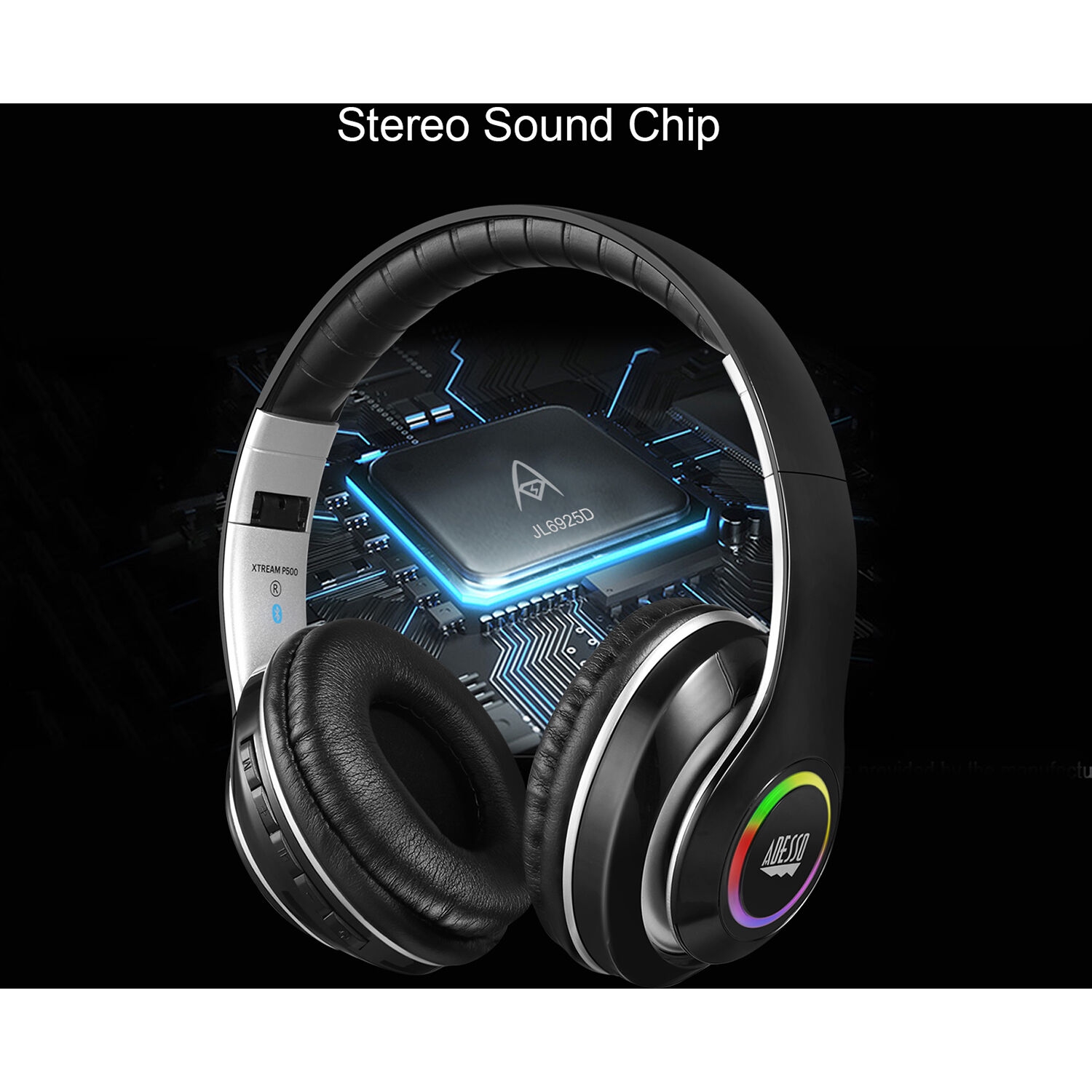 Adesso XTREAM P500 Bluetooth stereo headphone with built-in microphone — view 7