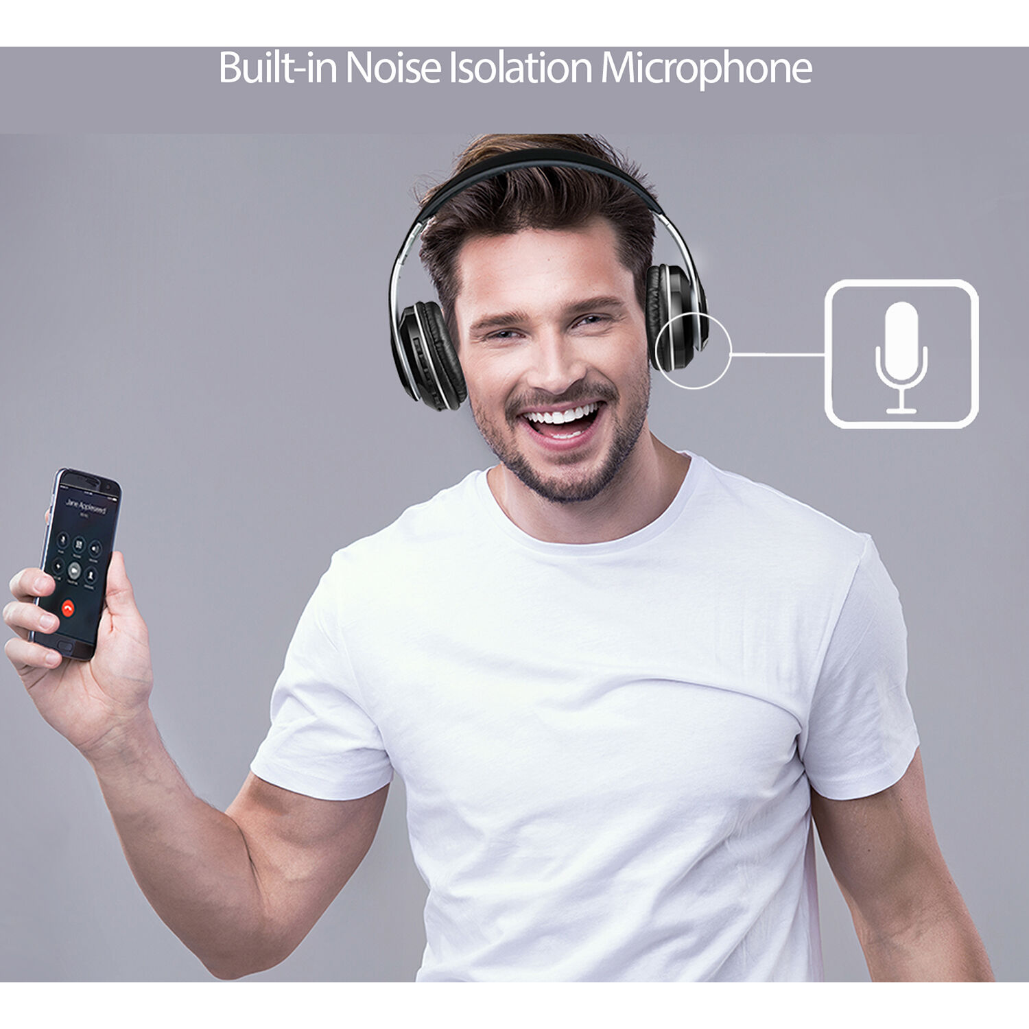 Adesso XTREAM P500 Bluetooth stereo headphone with built-in microphone — view 8
