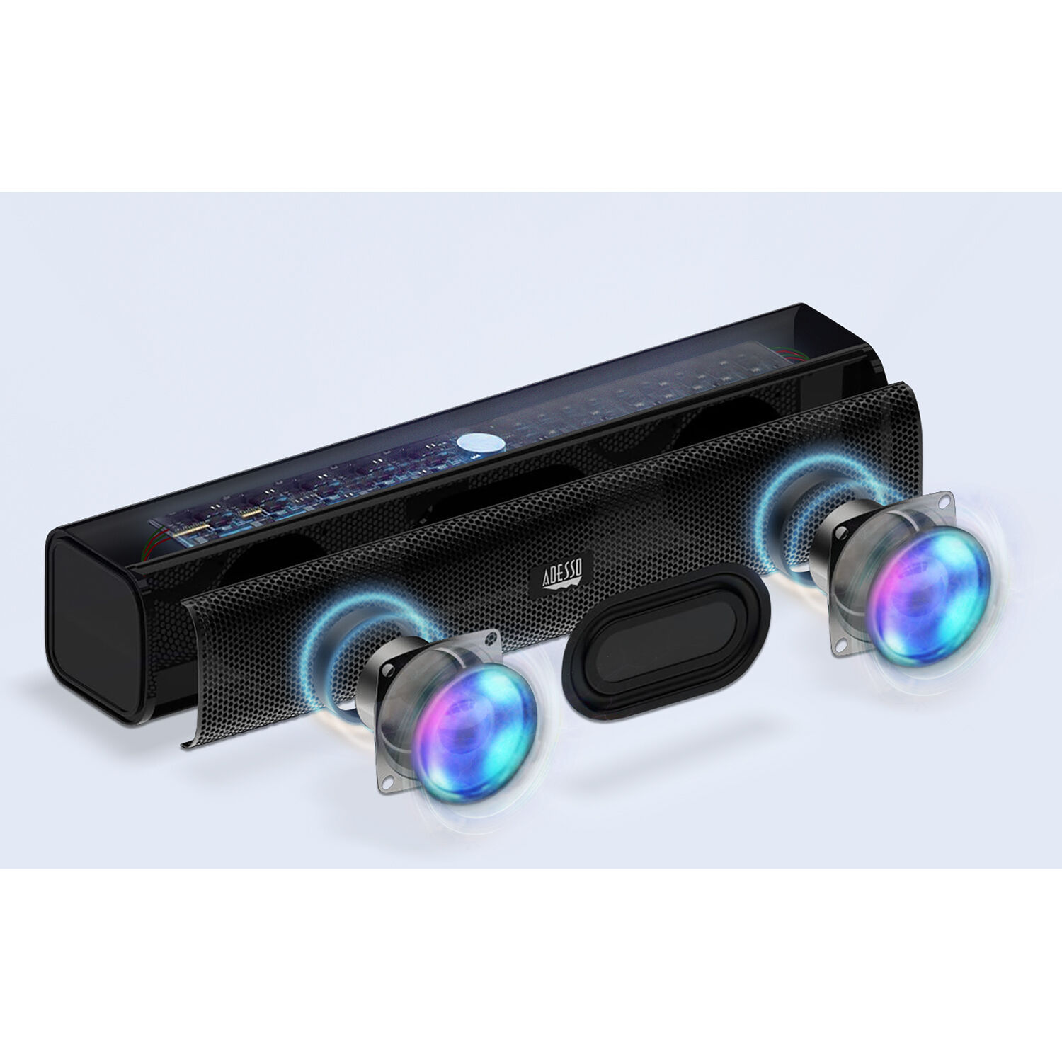 Adesso Xtream S5 USB multimedia soundbar for desktop stereo audio — view 7