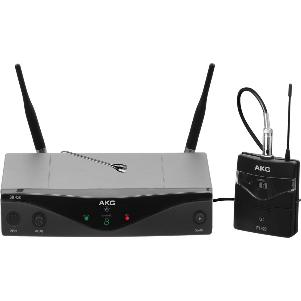 AKG Wireless Mic System 420 wireless microphone system from Harman for professional voice capture — view 2