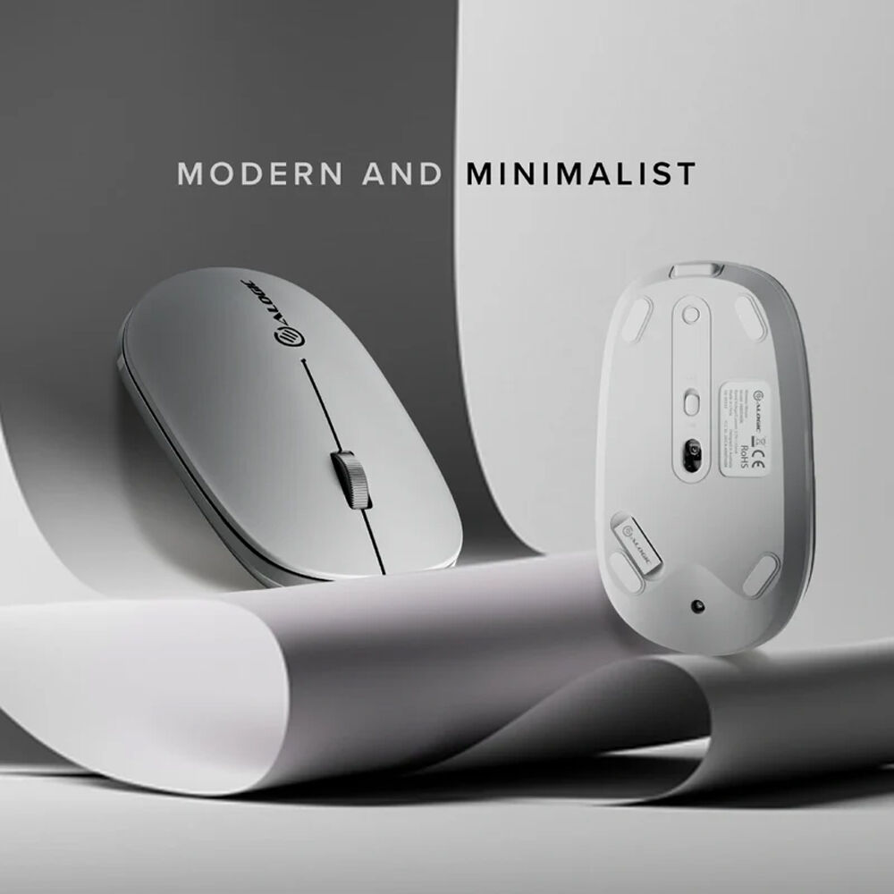 ECHELON BLUETOOTH USB-C RECHARGEABLE 4 KEYS MOUSE-WHITE — view 5
