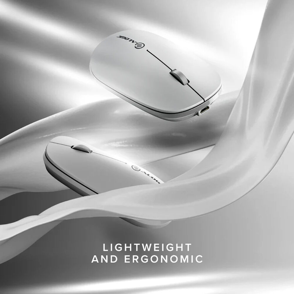 ECHELON BLUETOOTH USB-C RECHARGEABLE 4 KEYS MOUSE-WHITE — view 6