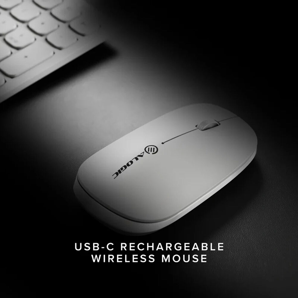 ECHELON BLUETOOTH USB-C RECHARGEABLE 4 KEYS MOUSE-WHITE — view 8